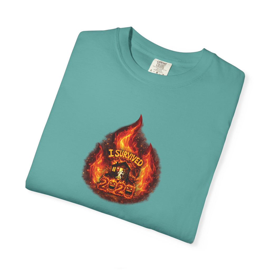 I Survived 2020 — WILDFIRES S2:E4: Director's Cut "Western U.S. Wildfire Season" Memorial Unisex Garment-Dyed T-shirt