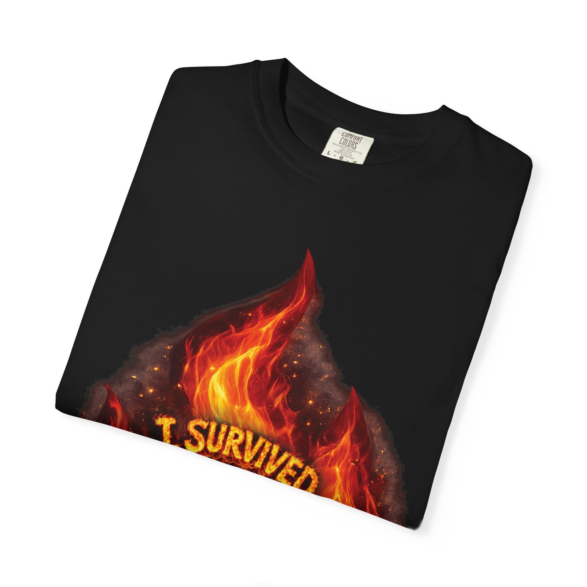 I Survived 2020 — Director's Cut S2:E3 "The California Wildfires" | Wildfire Edition Memorial Unisex Garment-Dyed T-shirt