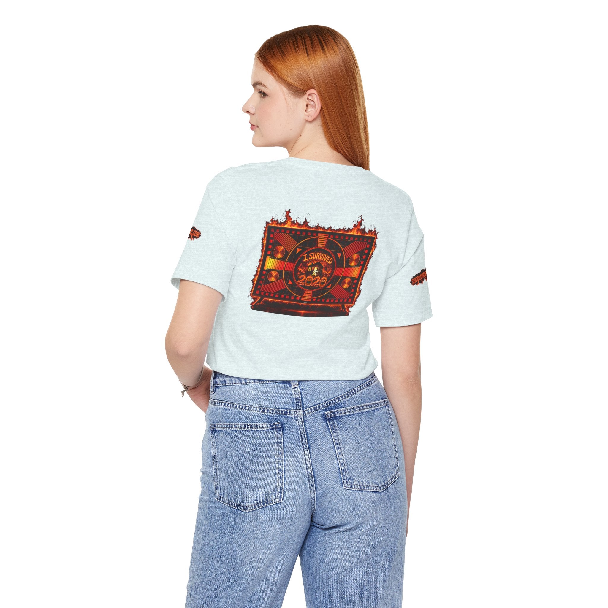 I Survived 2020 — "Please Stand By" Test Pattern Tee Wildfire Signal Special Edition Summer Premiere Unisex Jersey Short Sleeve Tee