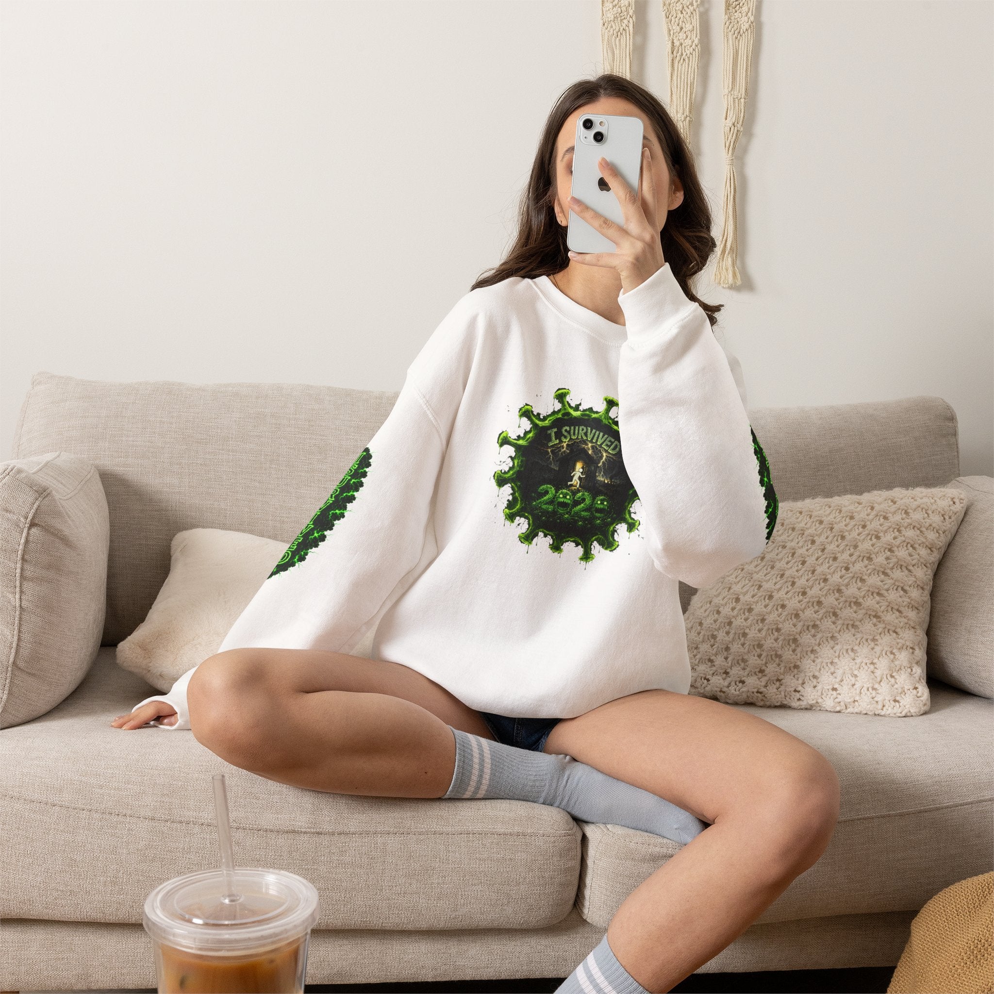 I Survived 2020 — PANDEMIC S1:E2: Director's Cut "The Coming of COVID" Unisex Heavy Blend™ Crewneck Sweatshirt