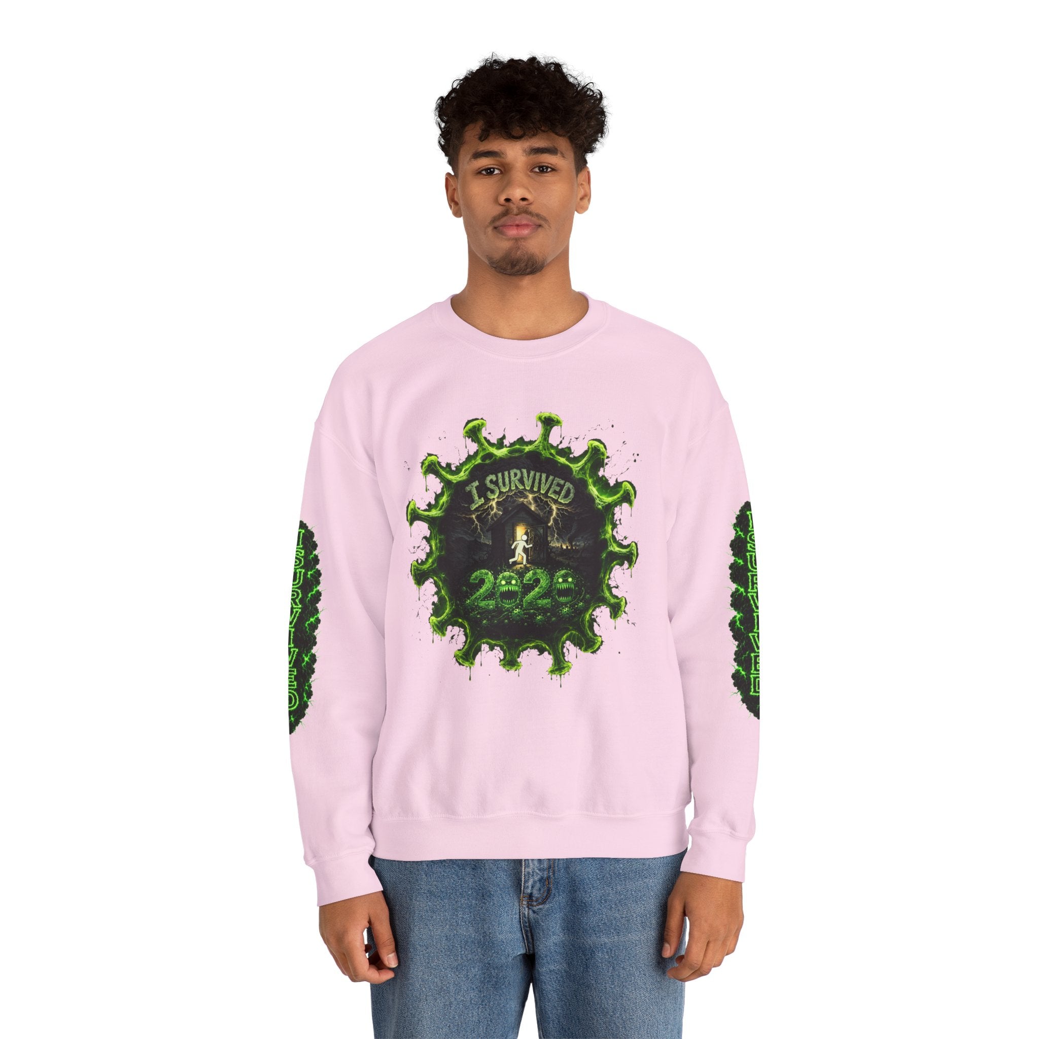 I Survived 2020 — Director's Cut S1:E3 "The Jab!" | Pandemic Edition Unisex Heavy Blend™ Crewneck Sweatshirt