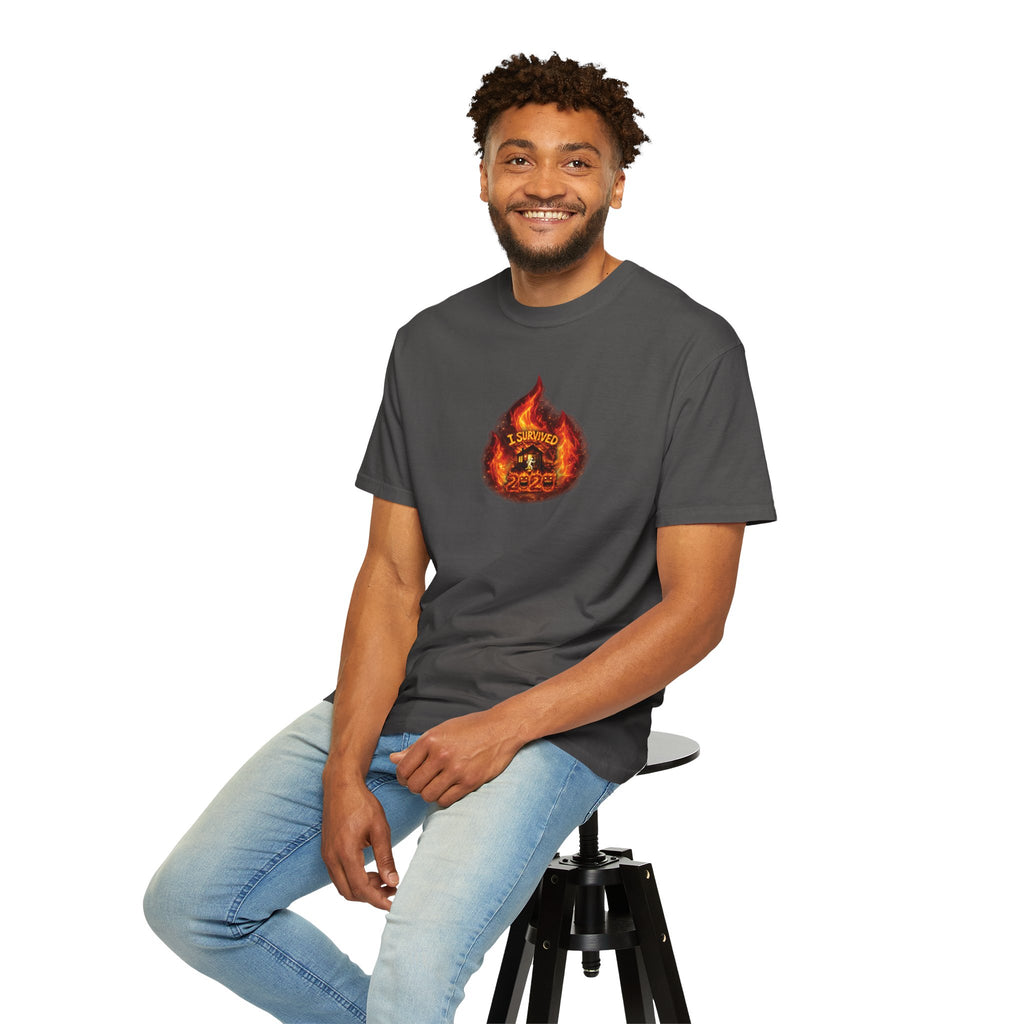 I Survived 2020 — WILDFIRES S2:E4: Director's Cut "Western U.S. Wildfire Season" Memorial Unisex Garment-Dyed T-shirt