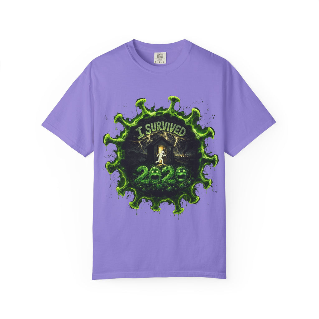 I Survived 2020 — Director's Cut S1:E4 "Mask Madness Mayhem Moment" | Pandemic Edition Unisex Garment-Dyed T-shirt