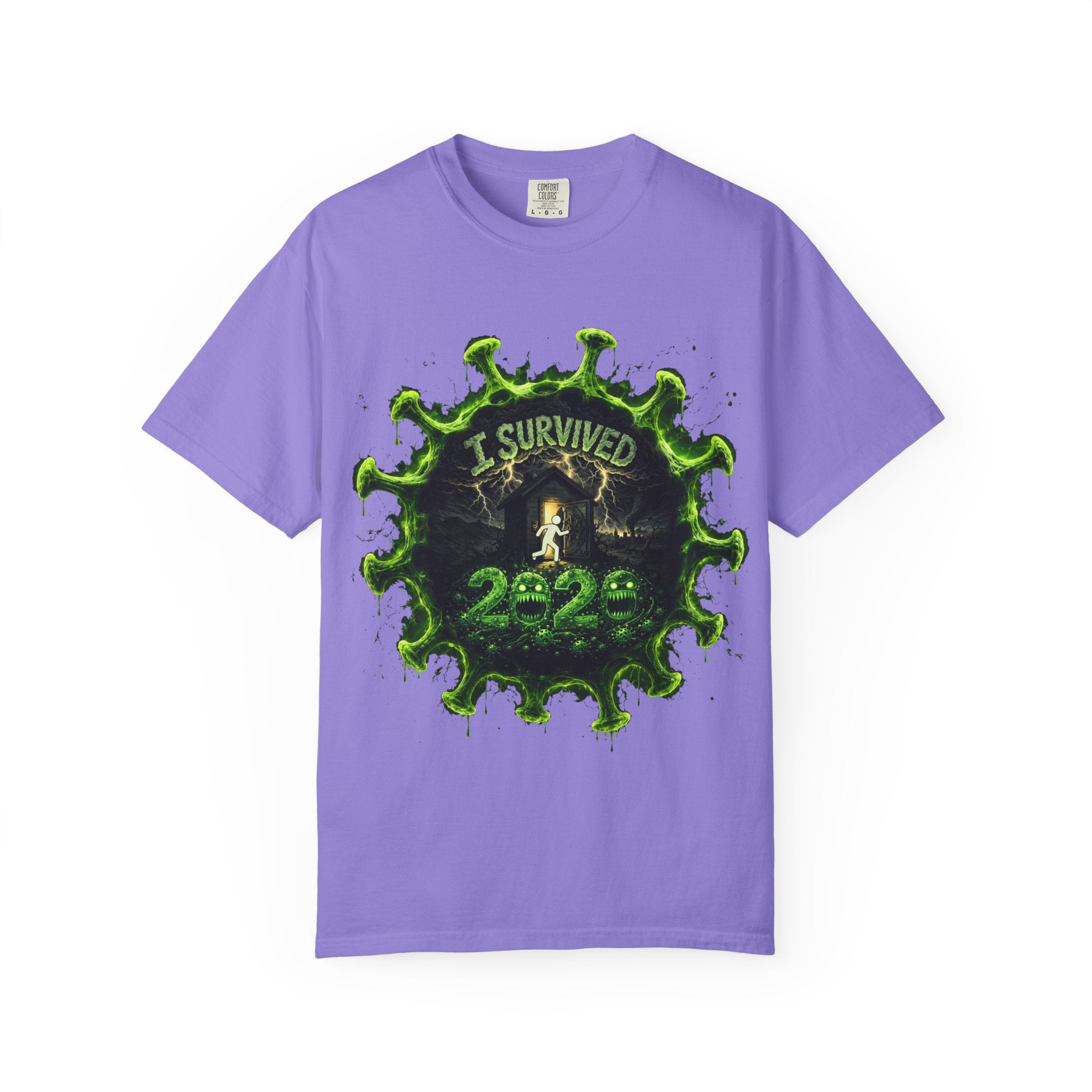 I Survived 2020 — Director's Cut S1:E4 "Mask Madness Mayhem Moment" | Pandemic Edition Unisex Garment-Dyed T-shirt