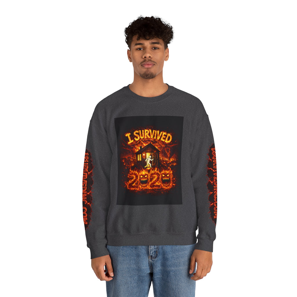 I Survived 2020 — WILDFIRES S2:E2: "The Bobcat Fire" Memorial Unisex Heavy Blend™ Crewneck Sweatshirt