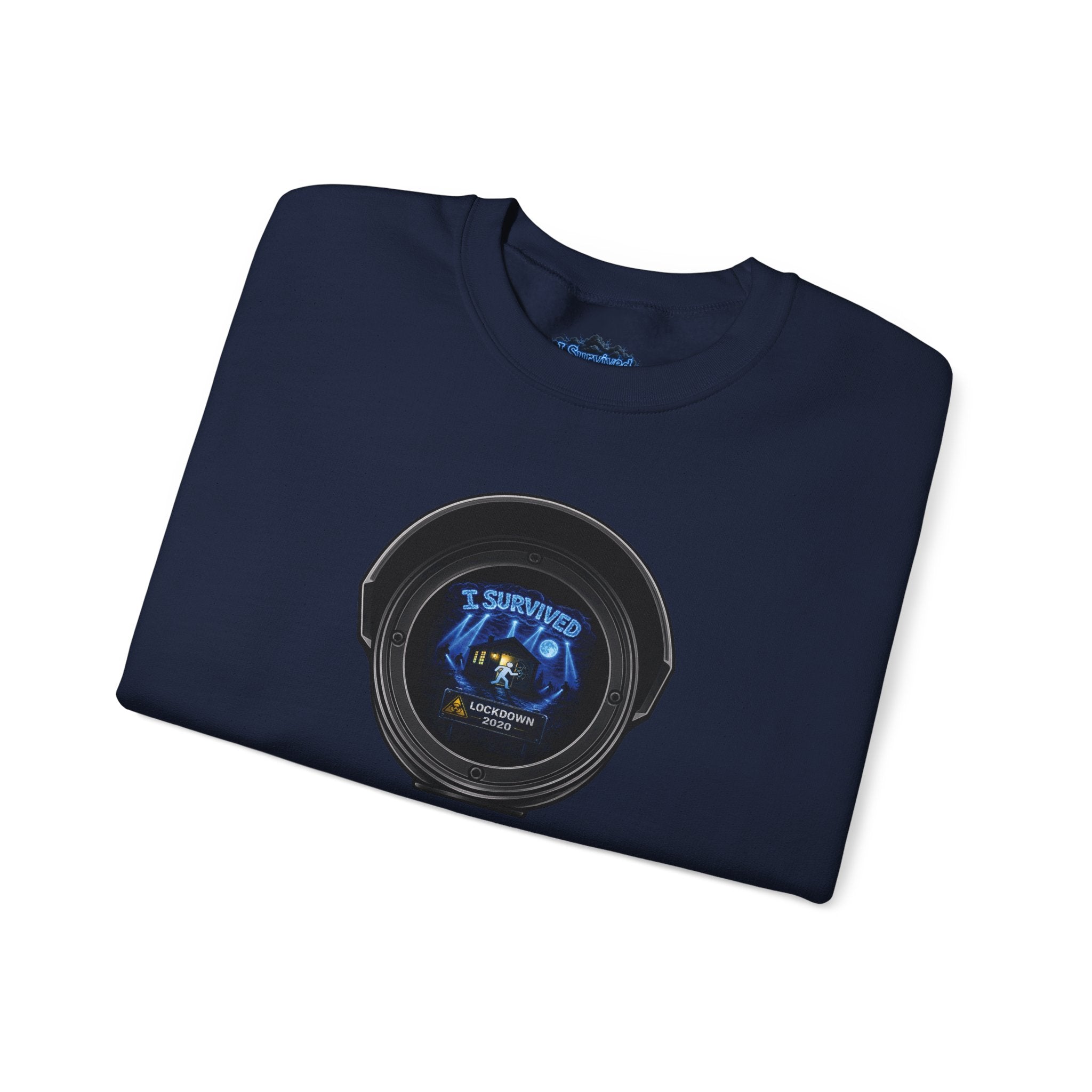 I Survived 2020 — LOCKDOWN S3:E4: Director's Cut "Working From Home" Unisex Heavy Blend™ Crewneck Sweatshirt