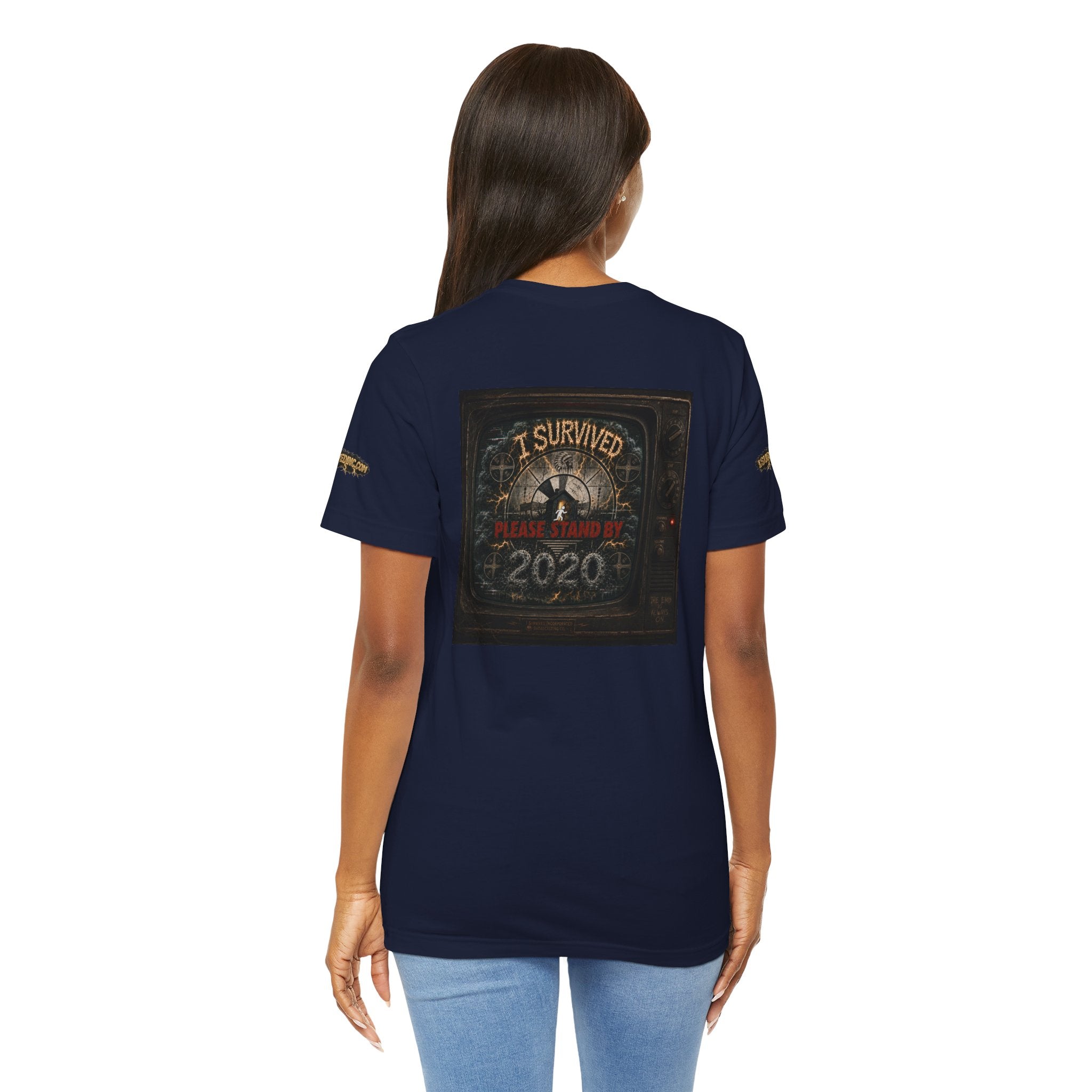 I Survived 2020 — "Please Stand By" Test Pattern Tee Special Edition Summer Premier Unisex Jersey Short Sleeve Tee