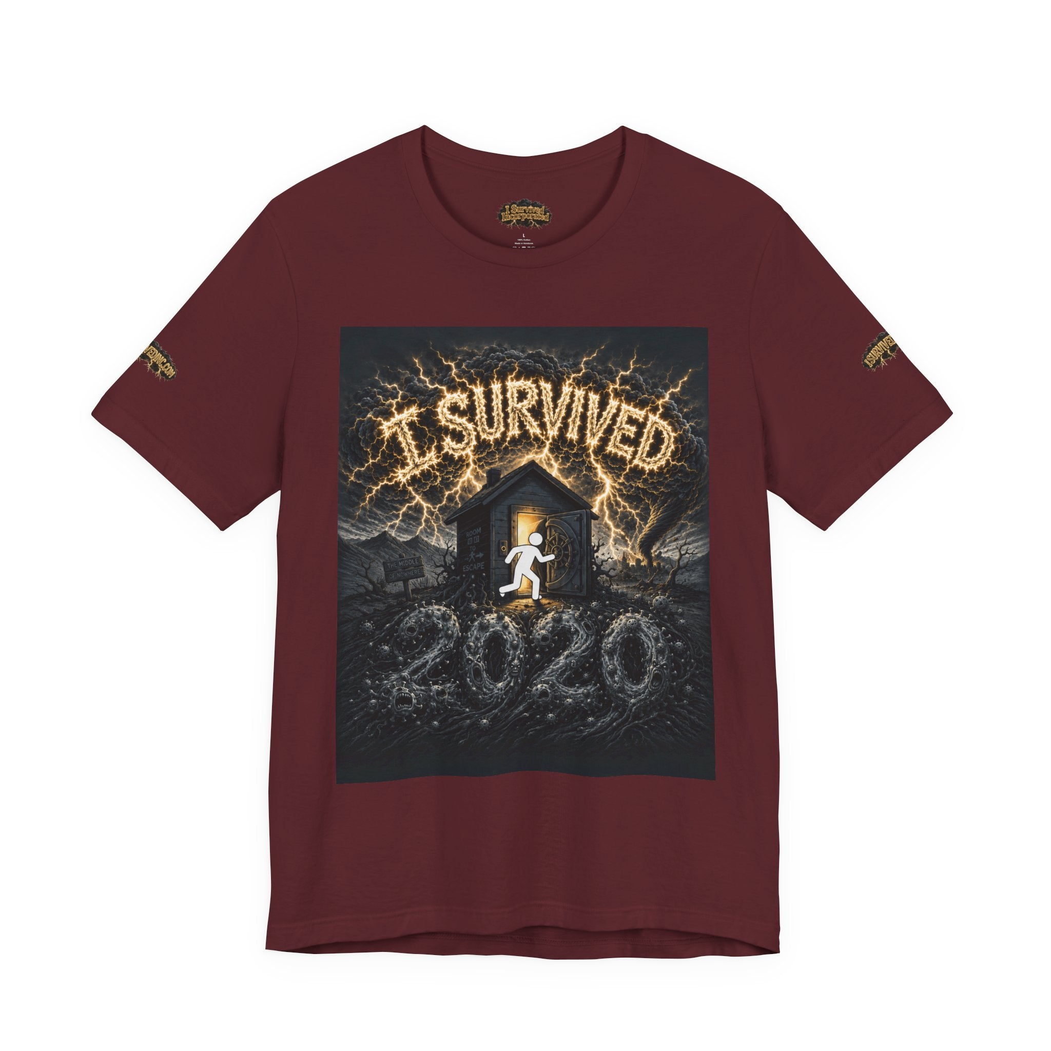 I Survived 2020 — Original Design Teaser Tee | Season 1 Premiere Drop Unisex Jersey Short Sleeve Tee