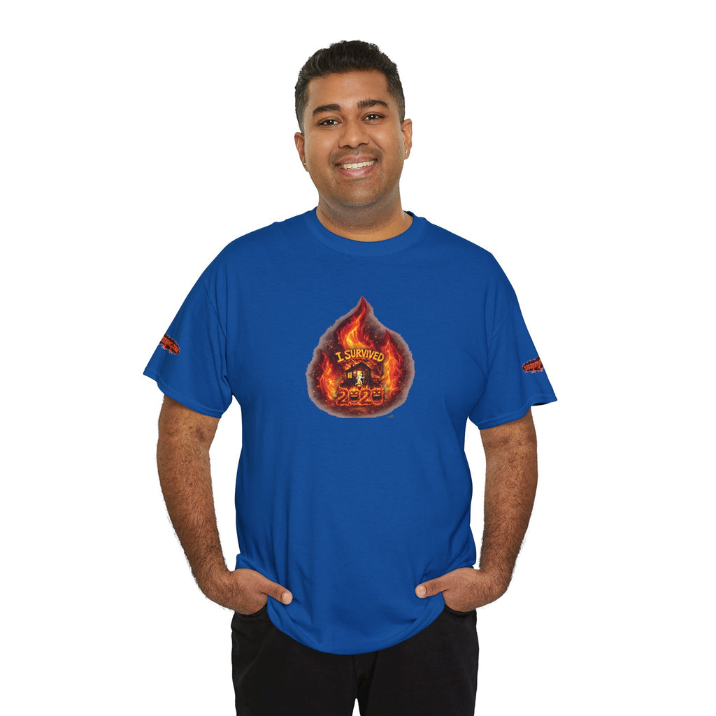 I Survived 2020 — WILDFIRES S2:E2: Director's Cut Special Edition "The Bobcat Fire" Memorial Unisex Heavy Cotton Tee
