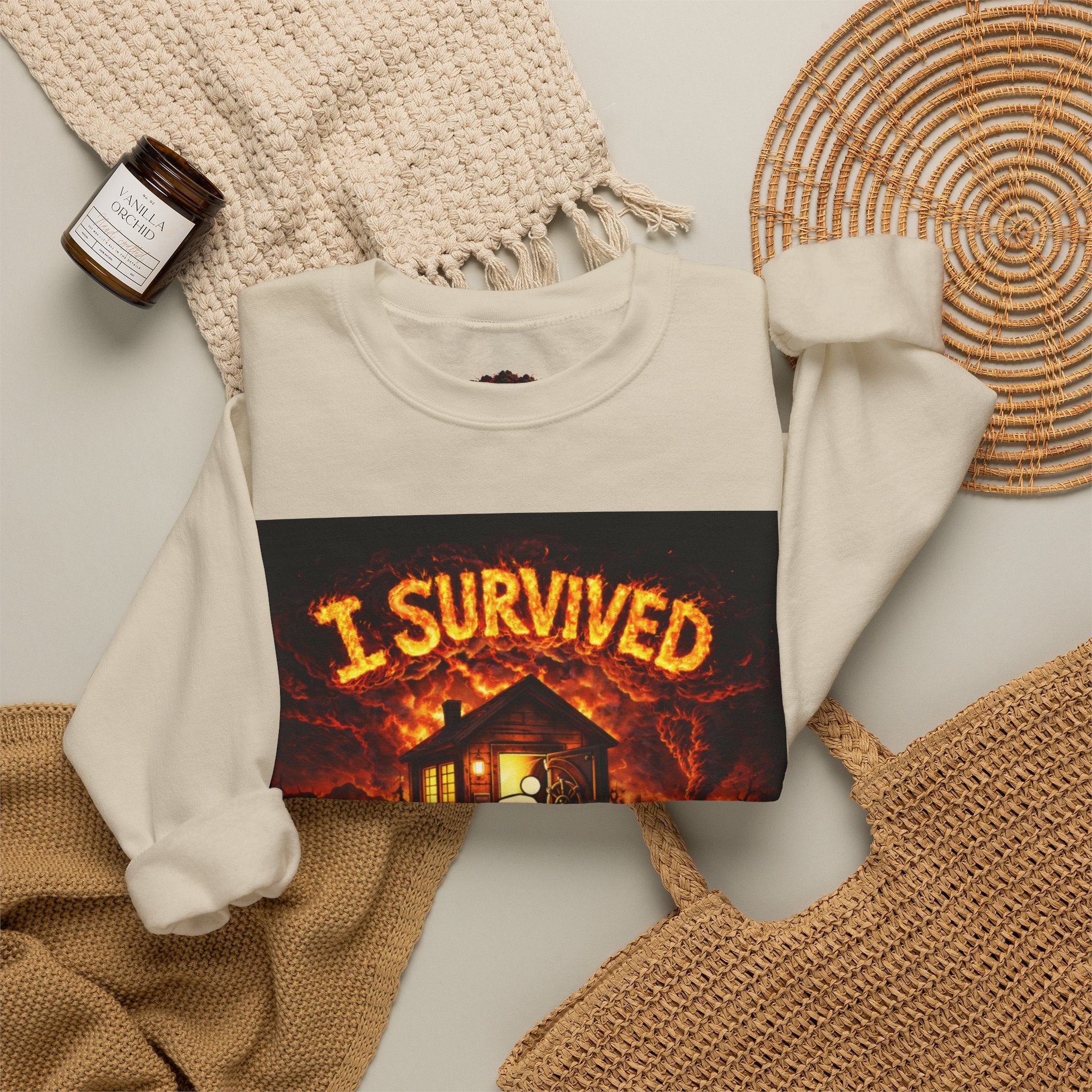 I Survived 2020 — WILDFIRES S2:E4: "Western U.S." Memorial Unisex Heavy Blend™ Crewneck Sweatshirt