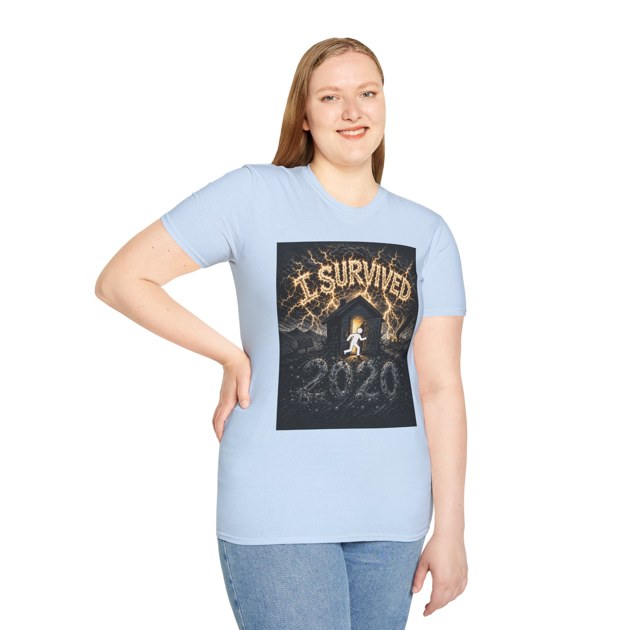 I Survived 2020 — Original Design Teaser Tee | Season 1 Premiere Drop Unisex Softstyle T-Shirt