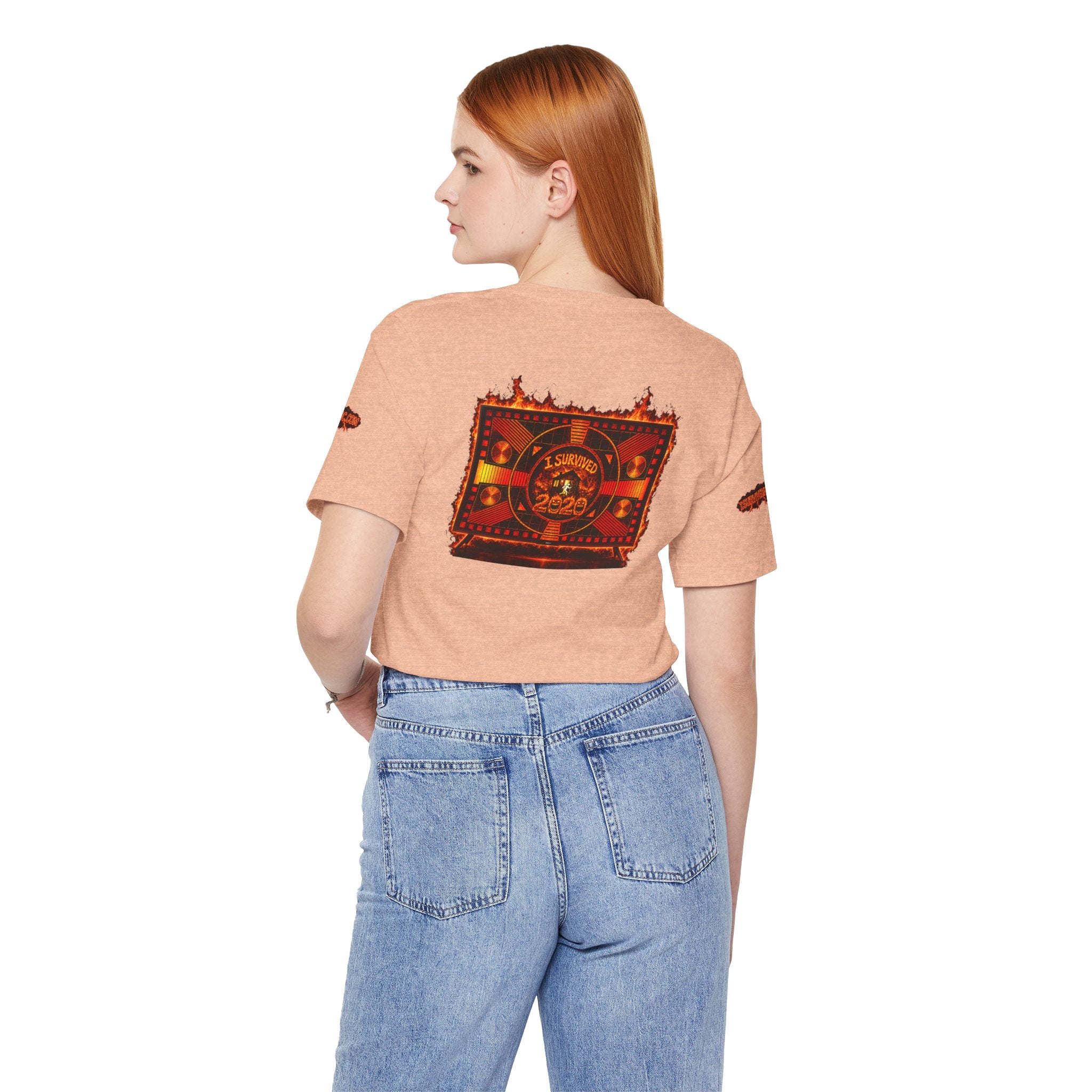 I Survived 2020 — "Please Stand By" Test Pattern Tee Wildfire Signal Special Edition Summer Premiere Unisex Jersey Short Sleeve Tee