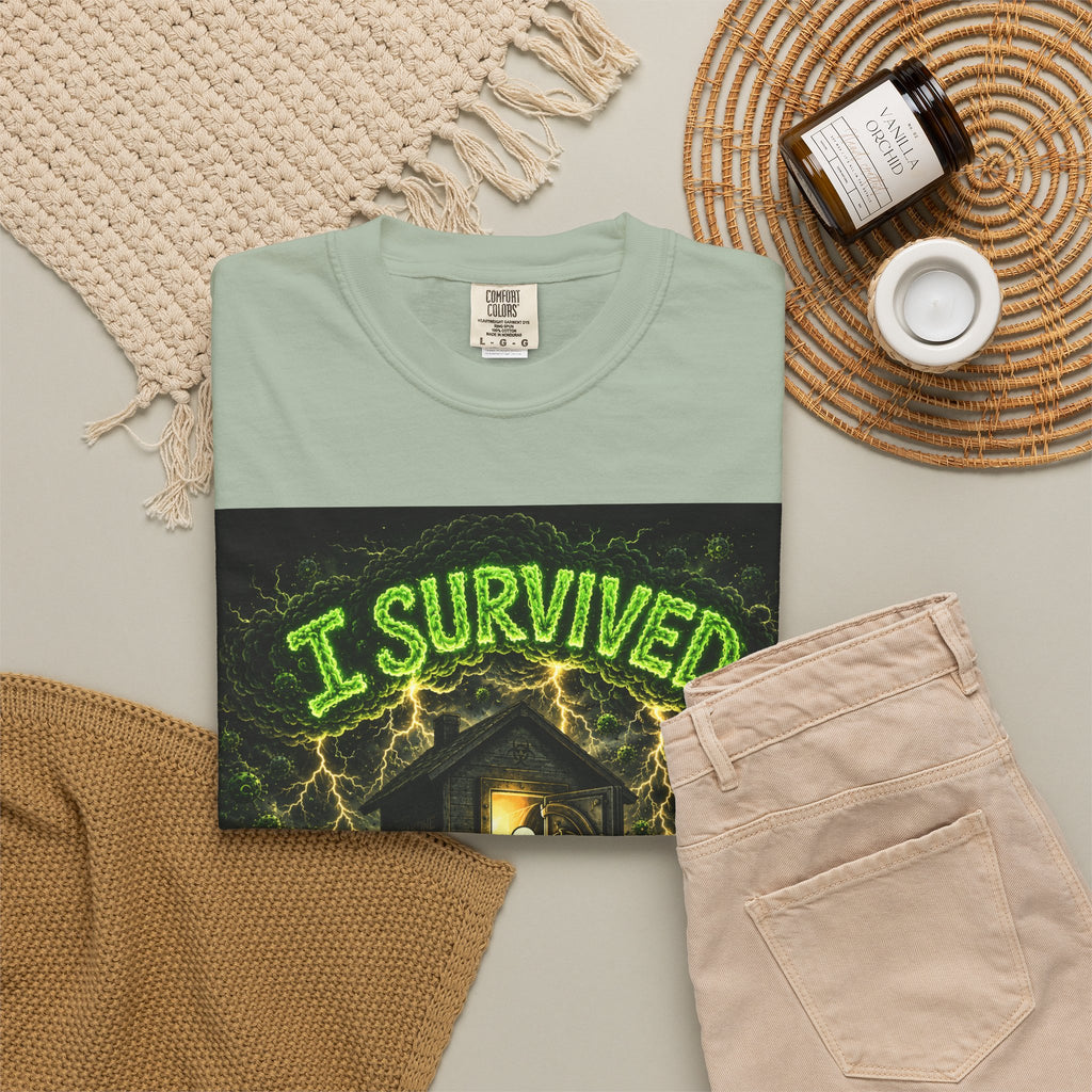 Sobreviví al 2020 — T1:E1 "COVID-19: El Coronavirus" | Camiseta unisex teñida de una pieza, Edición Pandemia