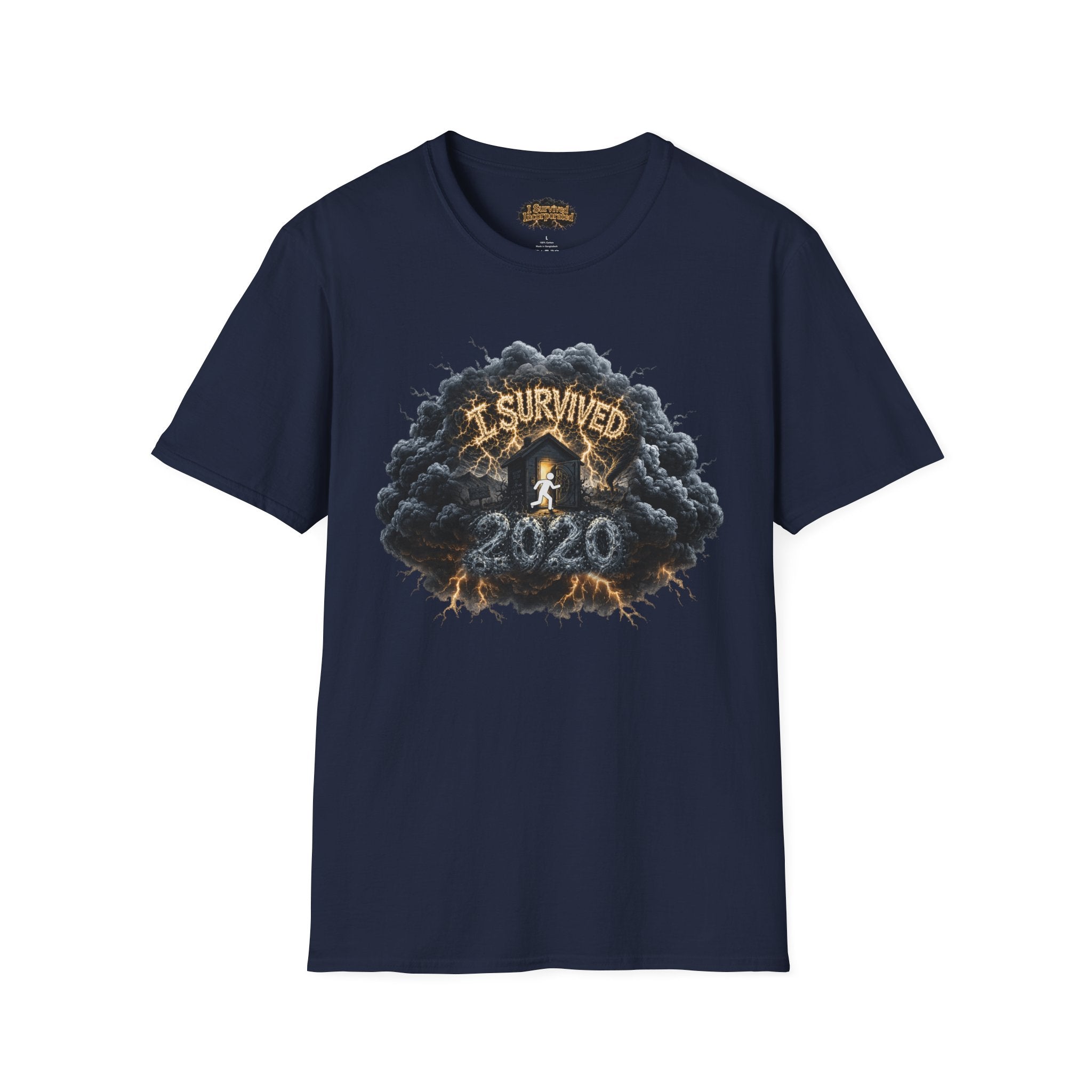 I Survived 2020 — Director's Cut Original Design Teaser Tee | Season 1 Premiere Drop Unisex Softstyle T-Shirt