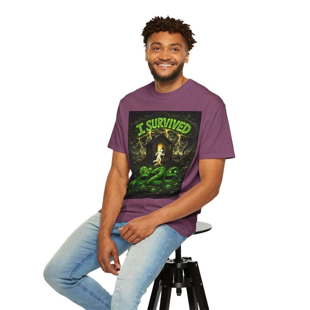 I Survived 2020 — S1:E1 "COVID-19: The Coronavirus" | Pandemic Edition Unisex Garment-Dyed T-shirt