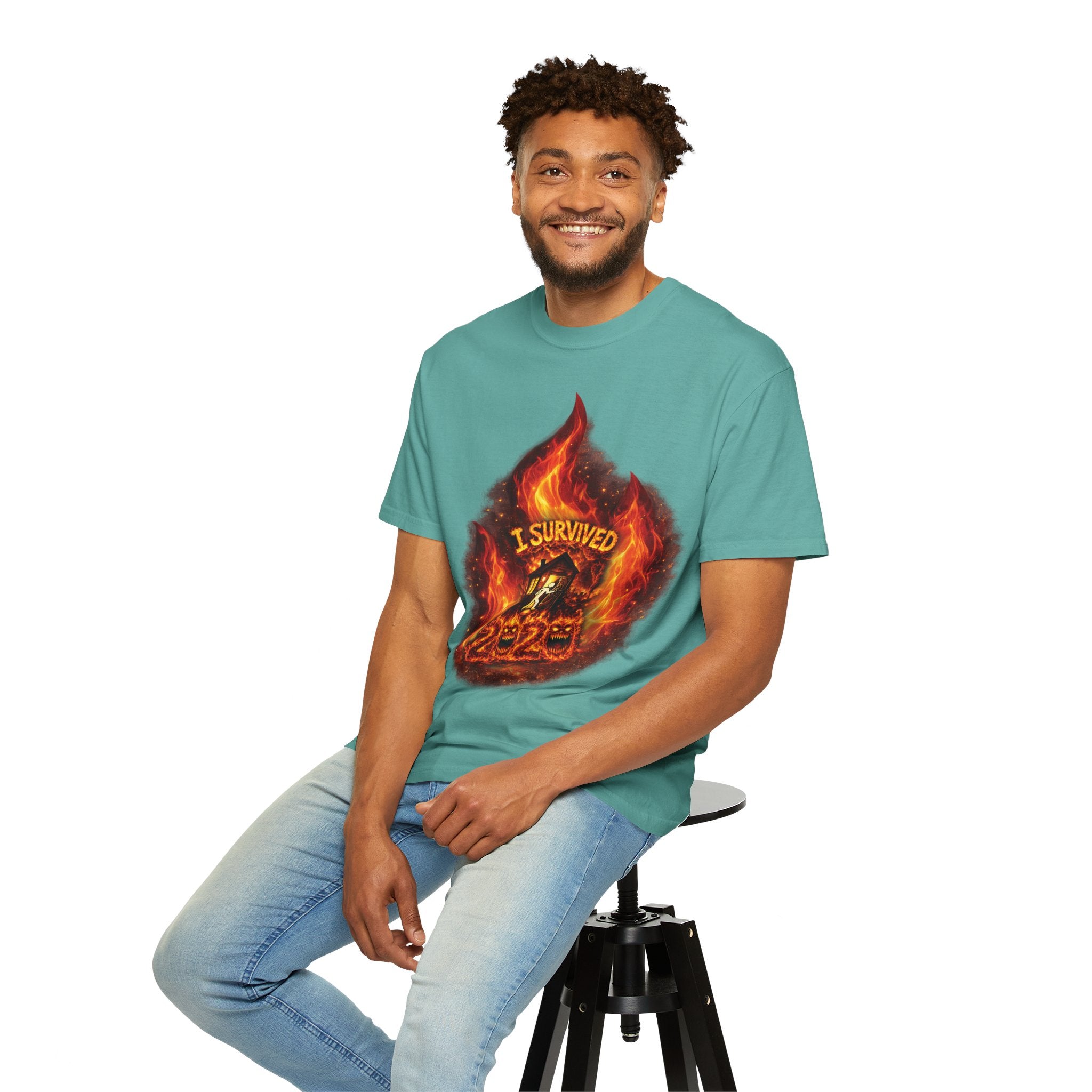 I Survived 2020 — Director's Cut S2:E4 "Western U.S. Wildfire Season" | Mid-Season Finale Pt. 1 | Wildfire Edition Memorial Unisex Garment-Dyed T-shirt