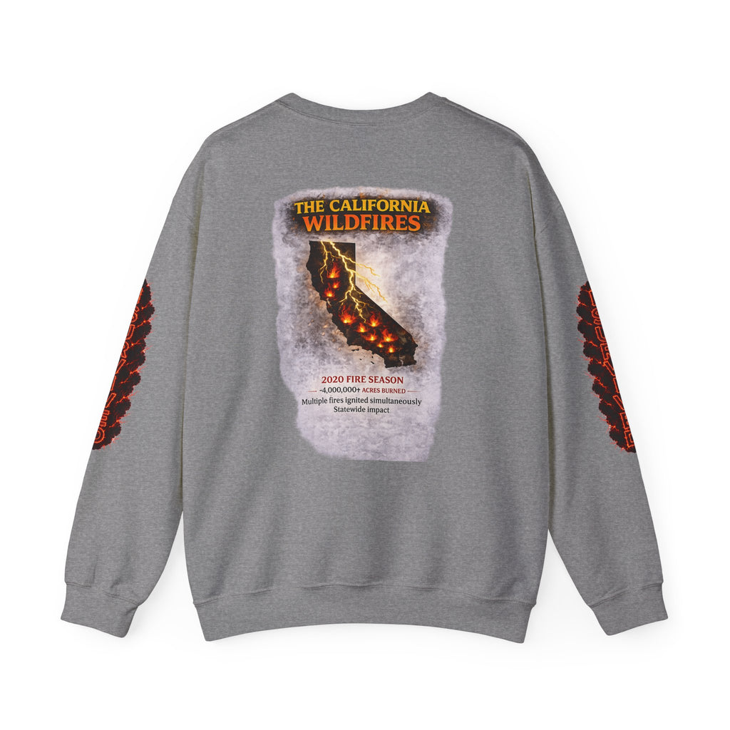 I Survived 2020 — WILDFIRES S2:E3: Director's Cut "The California Wildfires" Memorial Unisex Heavy Blend™ Crewneck Sweatshirt