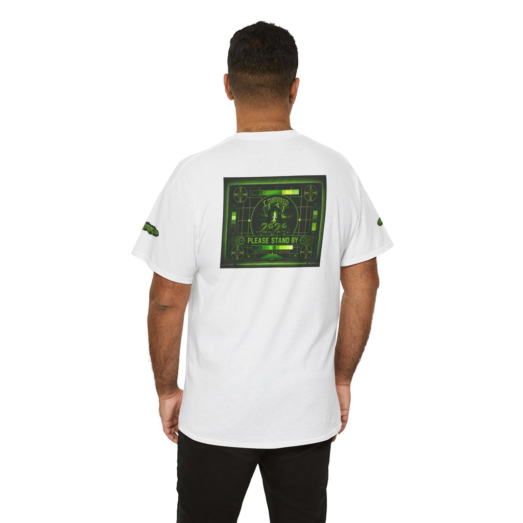 I Survived 2020 — "Please Stand By" Test Pattern Toxic Signal Tee Special Edition Summer Premiere Unisex Heavy Cotton Tee