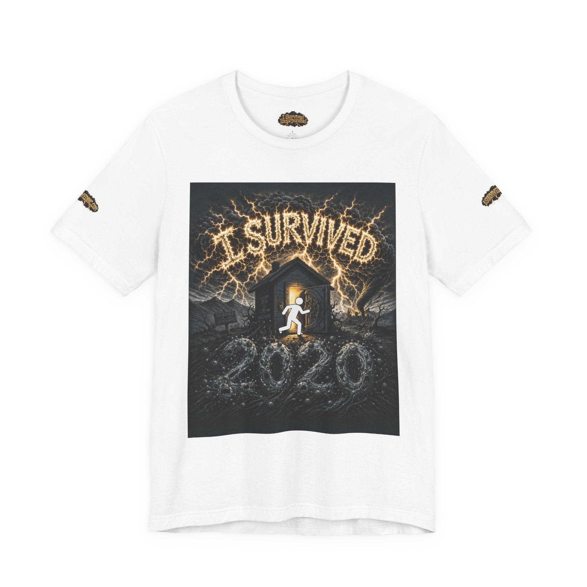 I Survived 2020 — Original Design Teaser Tee | Season 1 Premiere Drop Unisex Jersey Short Sleeve Tee
