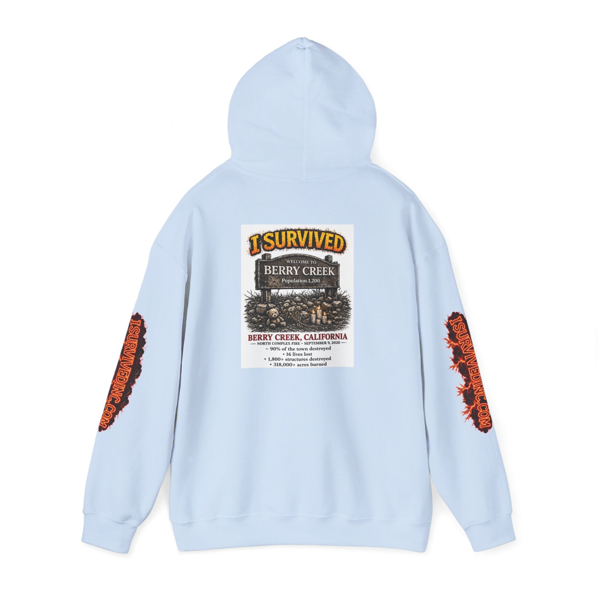 I Survived 2020 — S2:E1 "Berry Creek" | Wildfire Edition Memorial Hoodie Sweatshirt