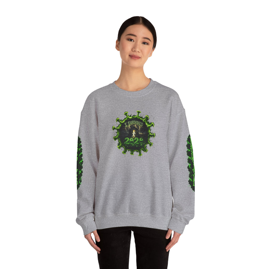 I Survived 2020 — PANDEMIC S1:E4: Director's Cut "Mask Madness" Unisex Heavy Blend™ Crewneck Sweatshirt