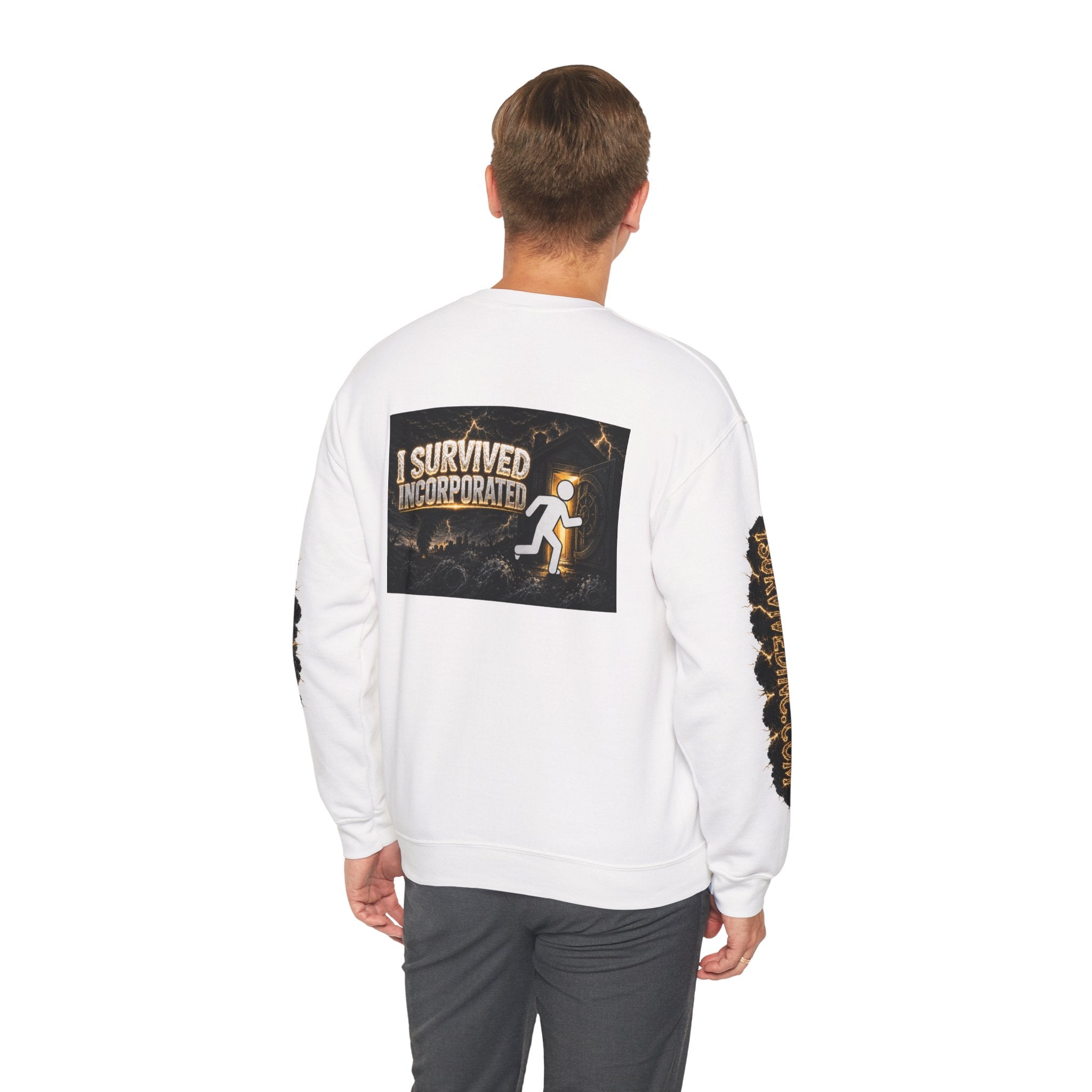 I Survived 2020 — Original Design Teaser Tee | Season 1 Premiere Drop Unisex Heavy Blend™ Crewneck Sweatshirt (SPECIAL EDITION)