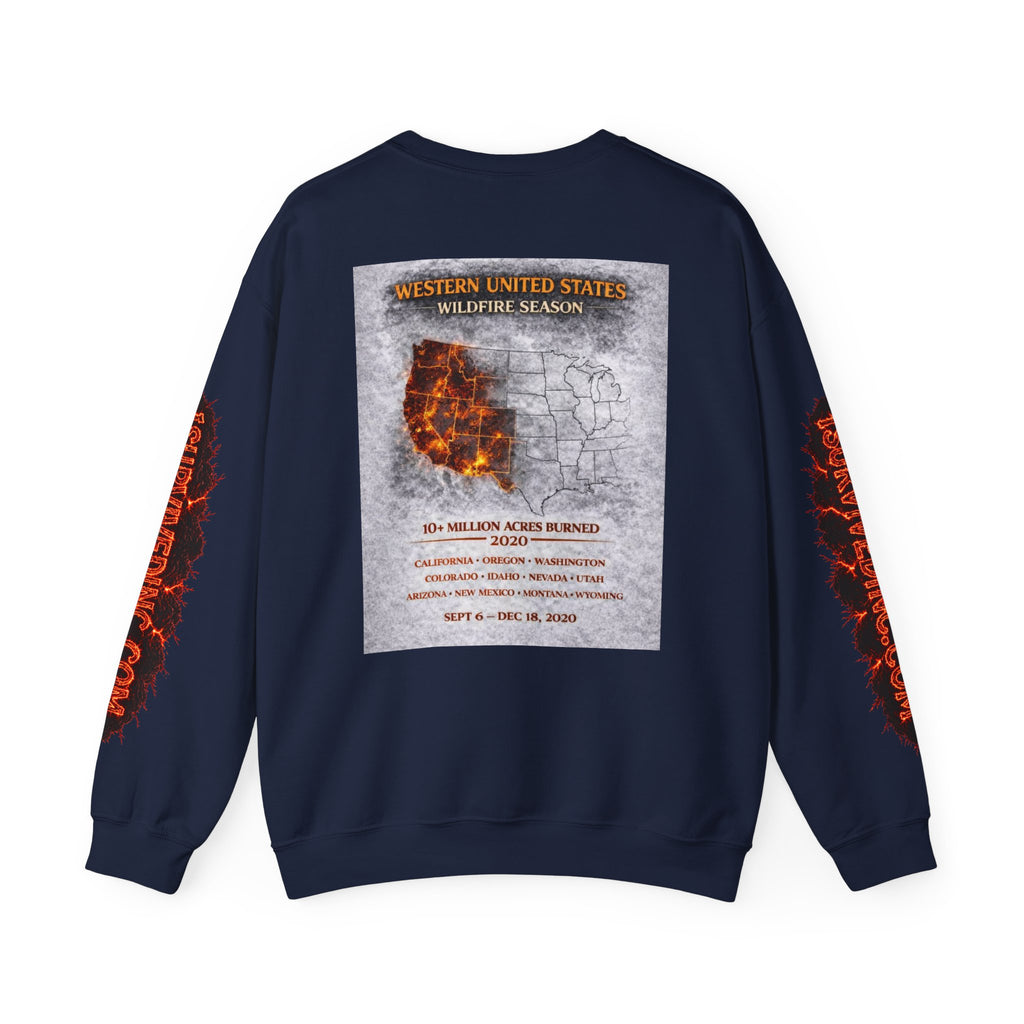 I Survived 2020 — S2:E4 "Western U.S. Wildfire Season" | Mid-Season Finale Pt. 1 | Wildfire Edition Memorial Unisex Heavy Blend™ Crewneck Sweatshirt