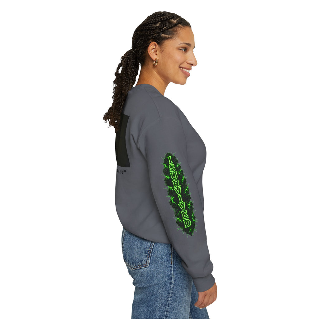 I Survived 2020 — PANDEMIC S1:E3: Director's Cut "The Jab!" Unisex Heavy Blend™ Crewneck Sweatshirt