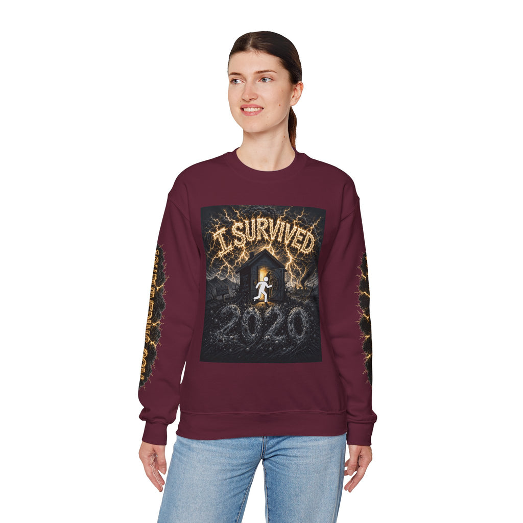 I Survived 2020 — Original PILOT Design: Special Edition Unisex Heavy Blend™ Crewneck Sweatshirt
