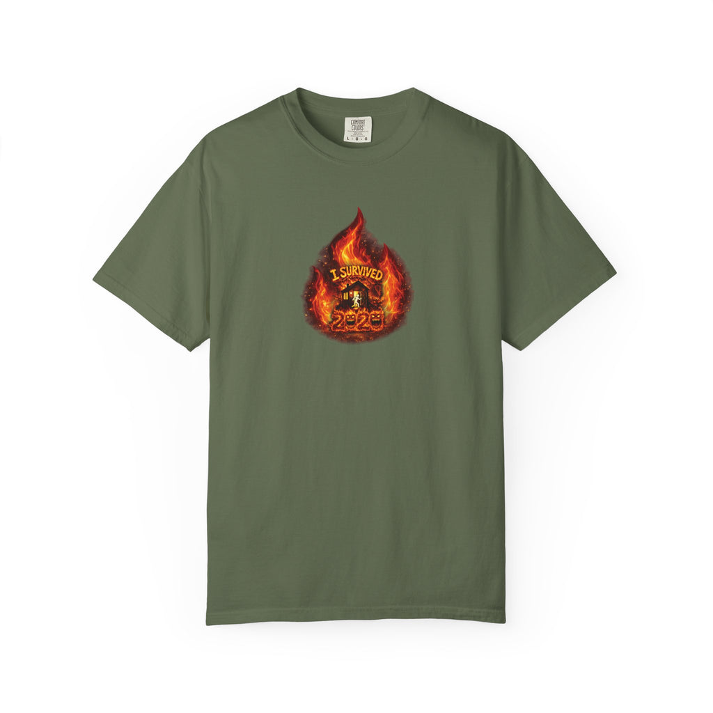 I Survived 2020 — WILDFIRES S2:E1: Director's Cut "Berry Creek" Memorial Unisex Garment-Dyed T-shirt