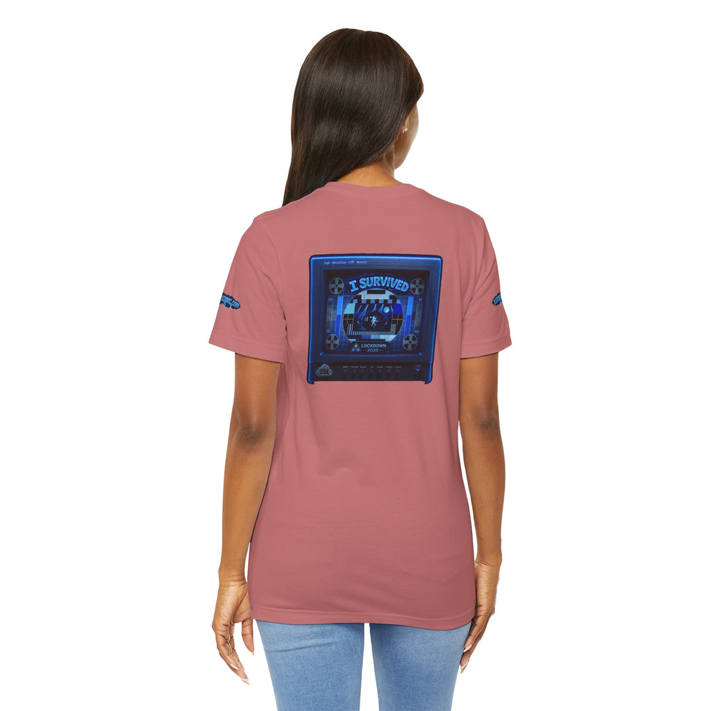 I Survived 2020 — "Please Stand By" Test Pattern Tee Lockdown Special Edition Summer Exclusive Unisex Jersey Short Sleeve Tee