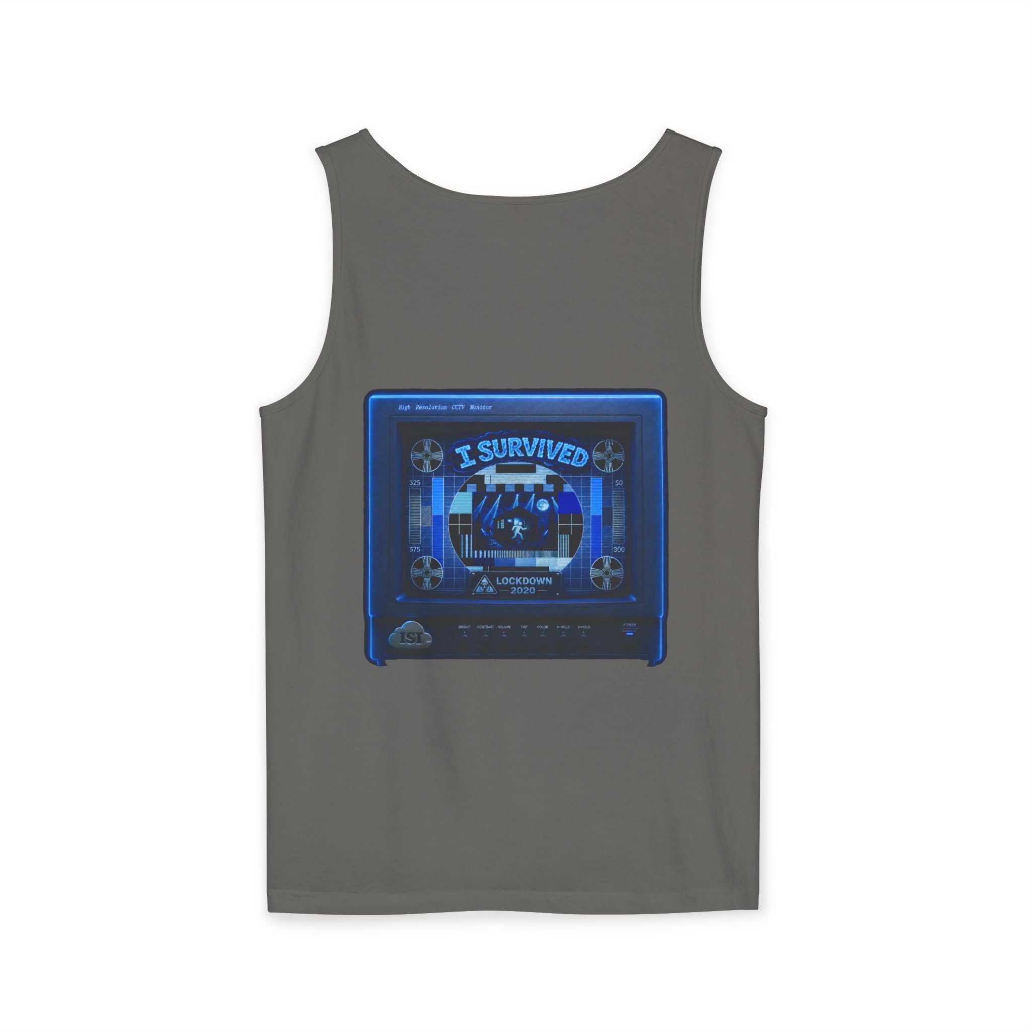I Survived 2020 — "Please Stand By" Test Pattern Tee Lockdown Special Edition Summer Exclusive Unisex Garment-Dyed Tank Top