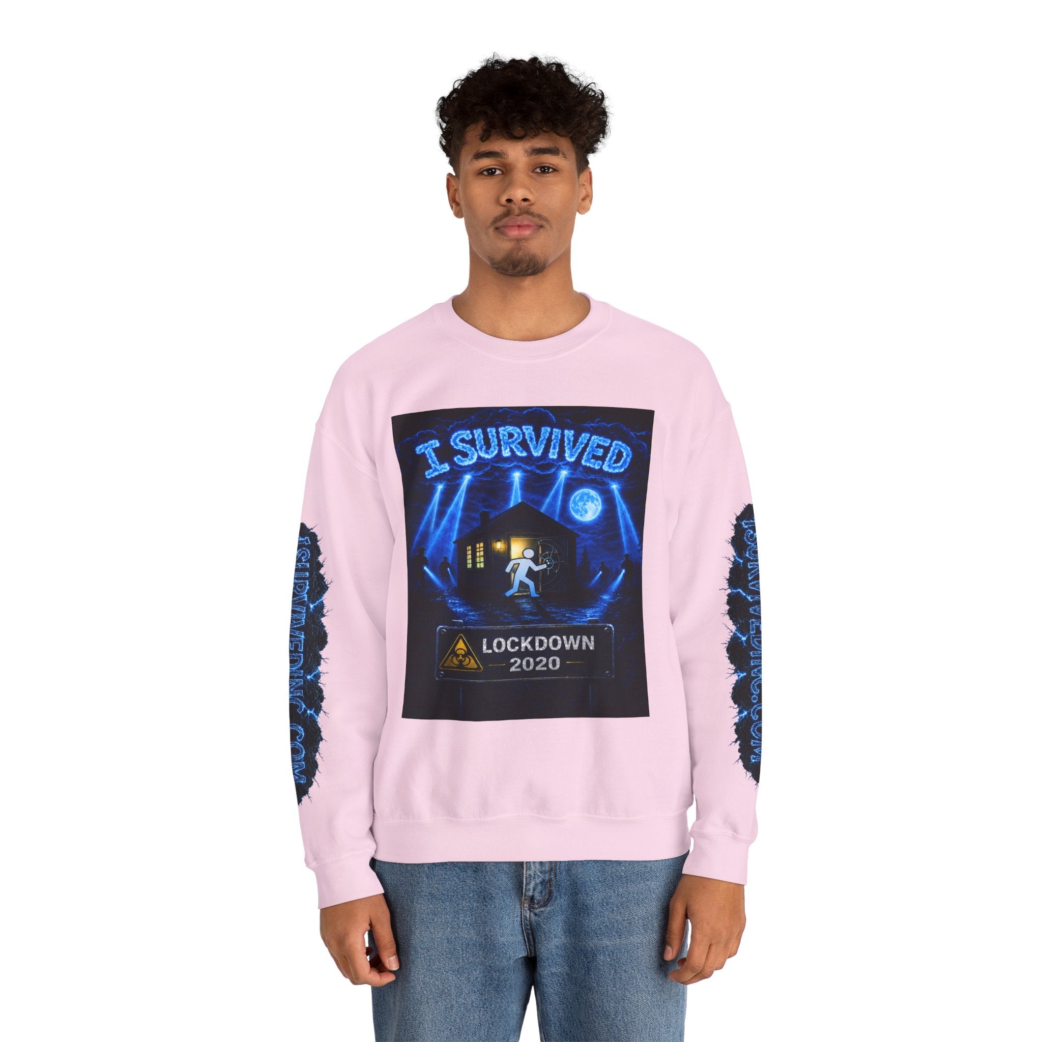 I Survived 2020 — LOCKDOWN S3:E3: Special Edition "Remote Schooling" Unisex Heavy Blend™ Crewneck Sweatshirt