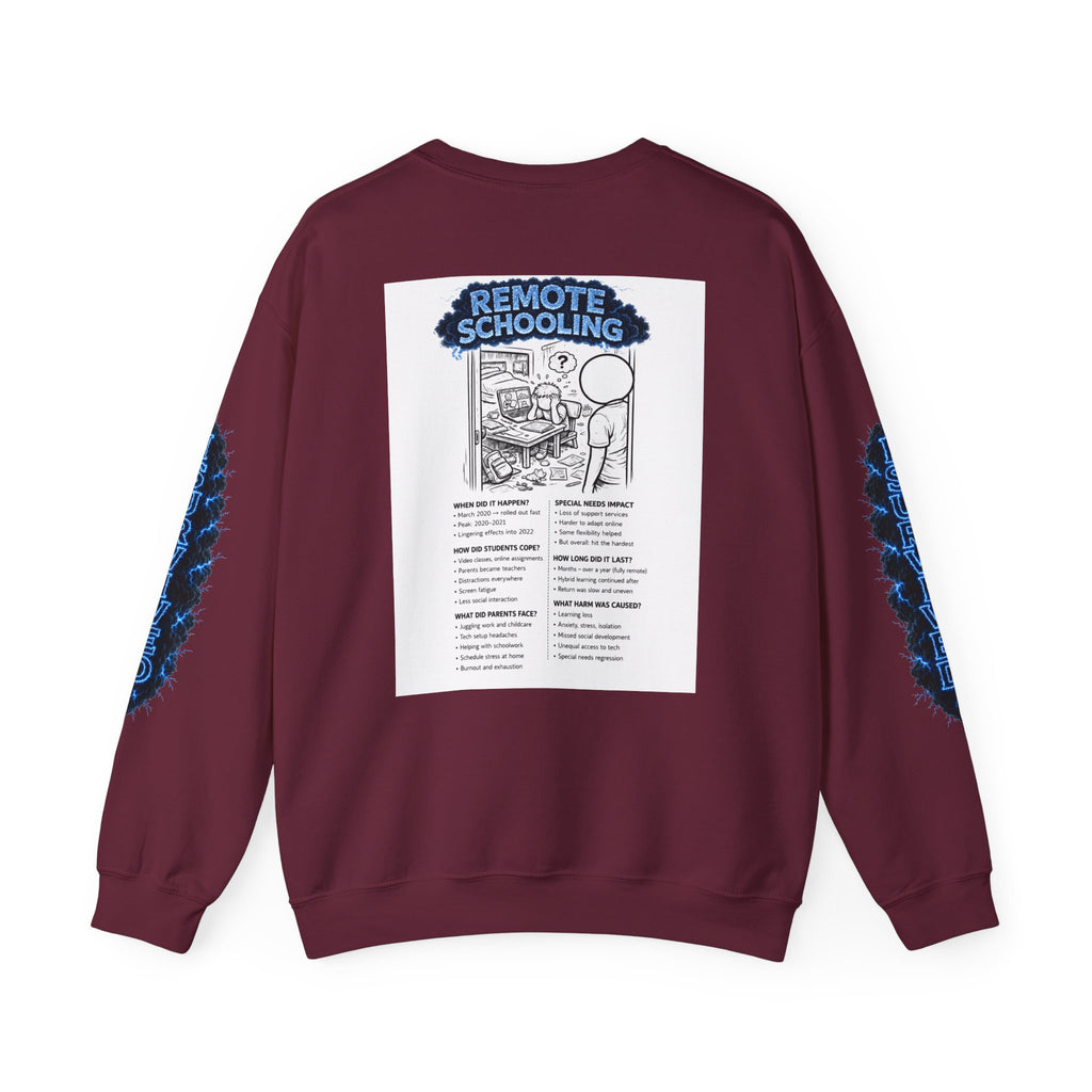 I Survived 2020 — Director's Cut S3:E3 "Remote Schooling" | Lockdown Edition Documentary Unisex Heavy Blend™ Crewneck Sweatshirt