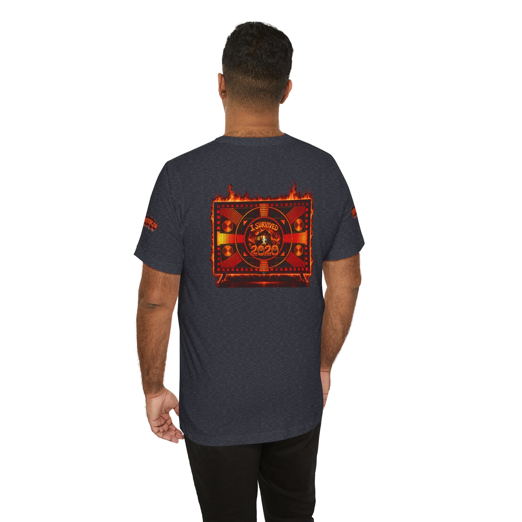 I Survived 2020 — "Please Stand By" Test Pattern Tee Wildfire Signal Special Edition Summer Premiere Unisex Jersey Short Sleeve Tee