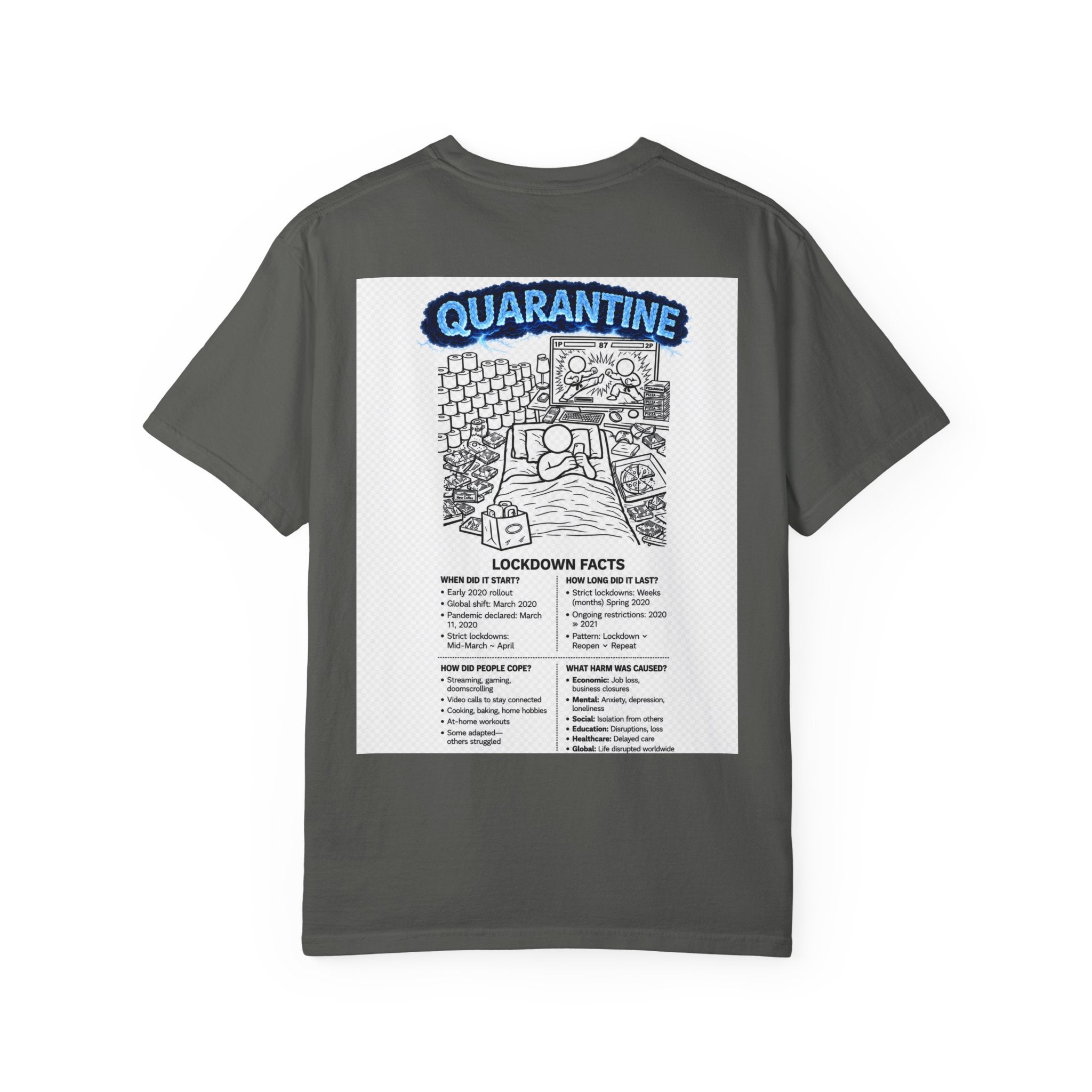 I Survived 2020 — Director's Cut S3:E1 "Quarantine" | Lockdown Edition Documentary Unisex Garment-Dyed T-shirt
