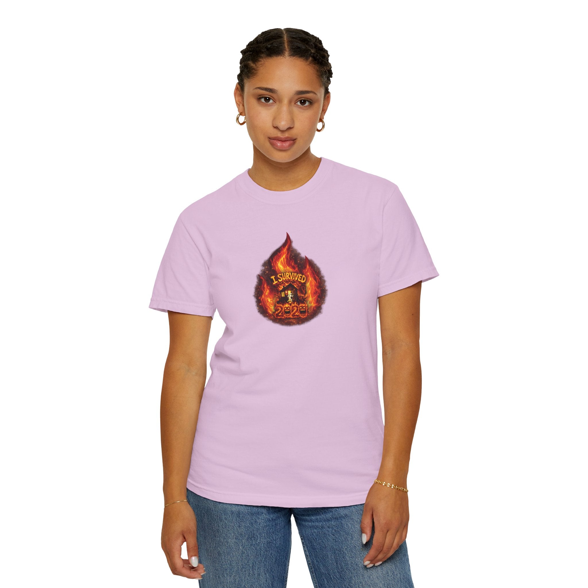 I Survived 2020 — WILDFIRES S2:E4: Director's Cut "Western U.S. Wildfire Season" Memorial Unisex Garment-Dyed T-shirt