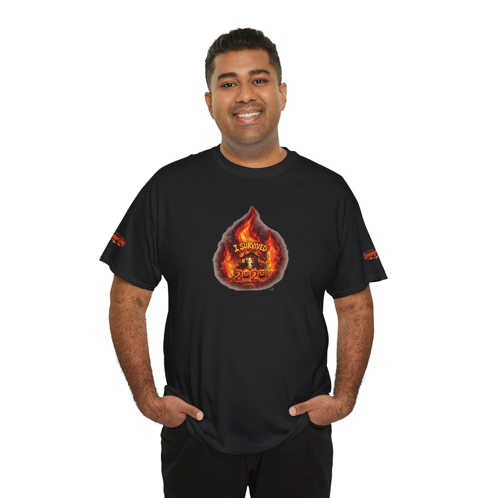 I Survived 2020 —  WILDFIRES S2:E3: Director's Cut Special Edition "The California Wildfires" Memorial Unisex Heavy Cotton Tee