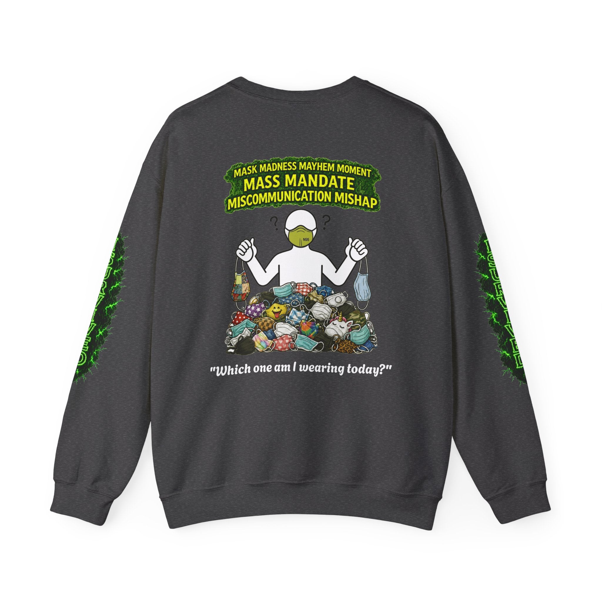 I Survived 2020 — PANDEMIC S1:E4: Director's Cut "Mask Madness" Unisex Heavy Blend™ Crewneck Sweatshirt