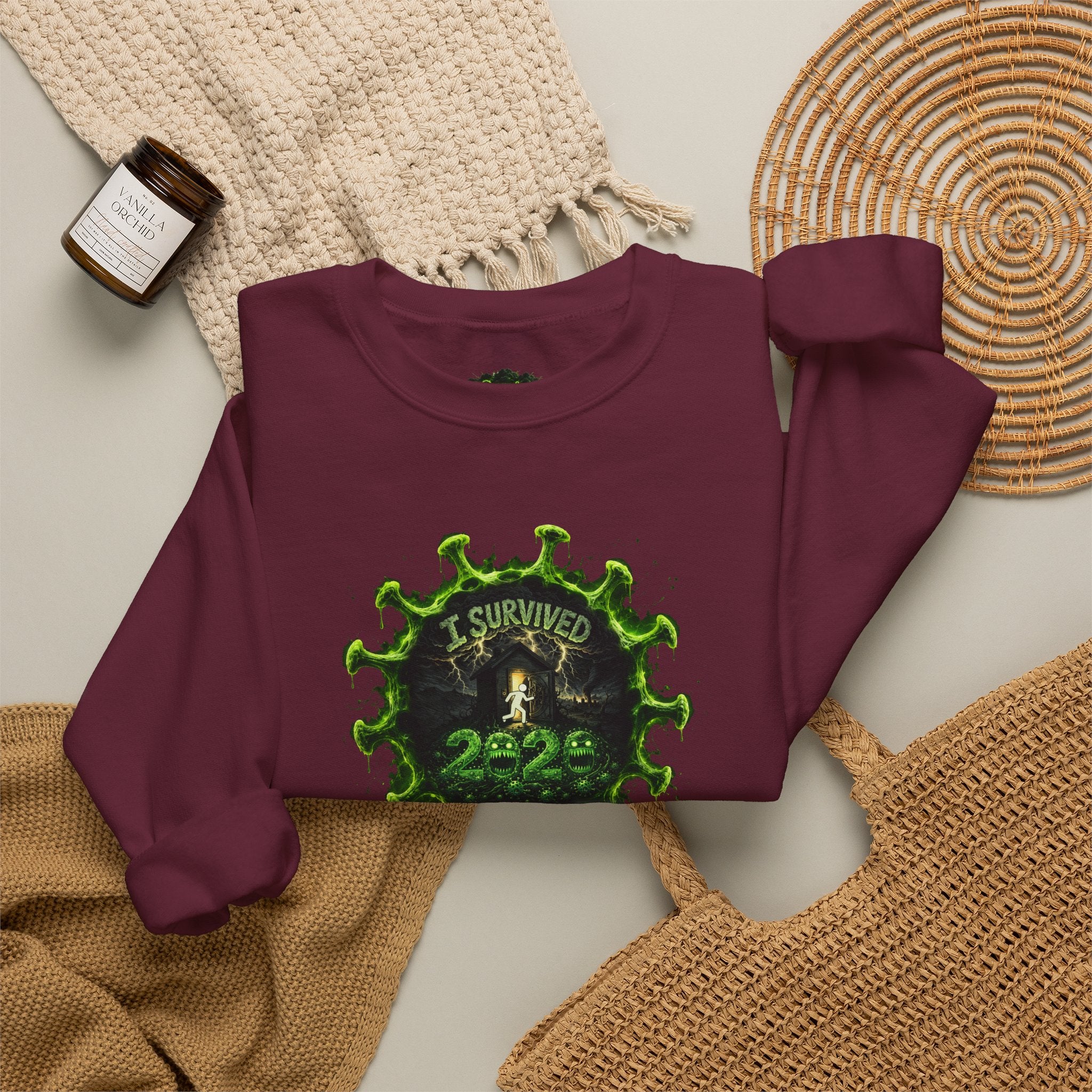 I Survived 2020 — PANDEMIC S1:E1: Director's Cut "COVID-19: The Coronavirus" Unisex Heavy Blend™ Crewneck Sweatshirt