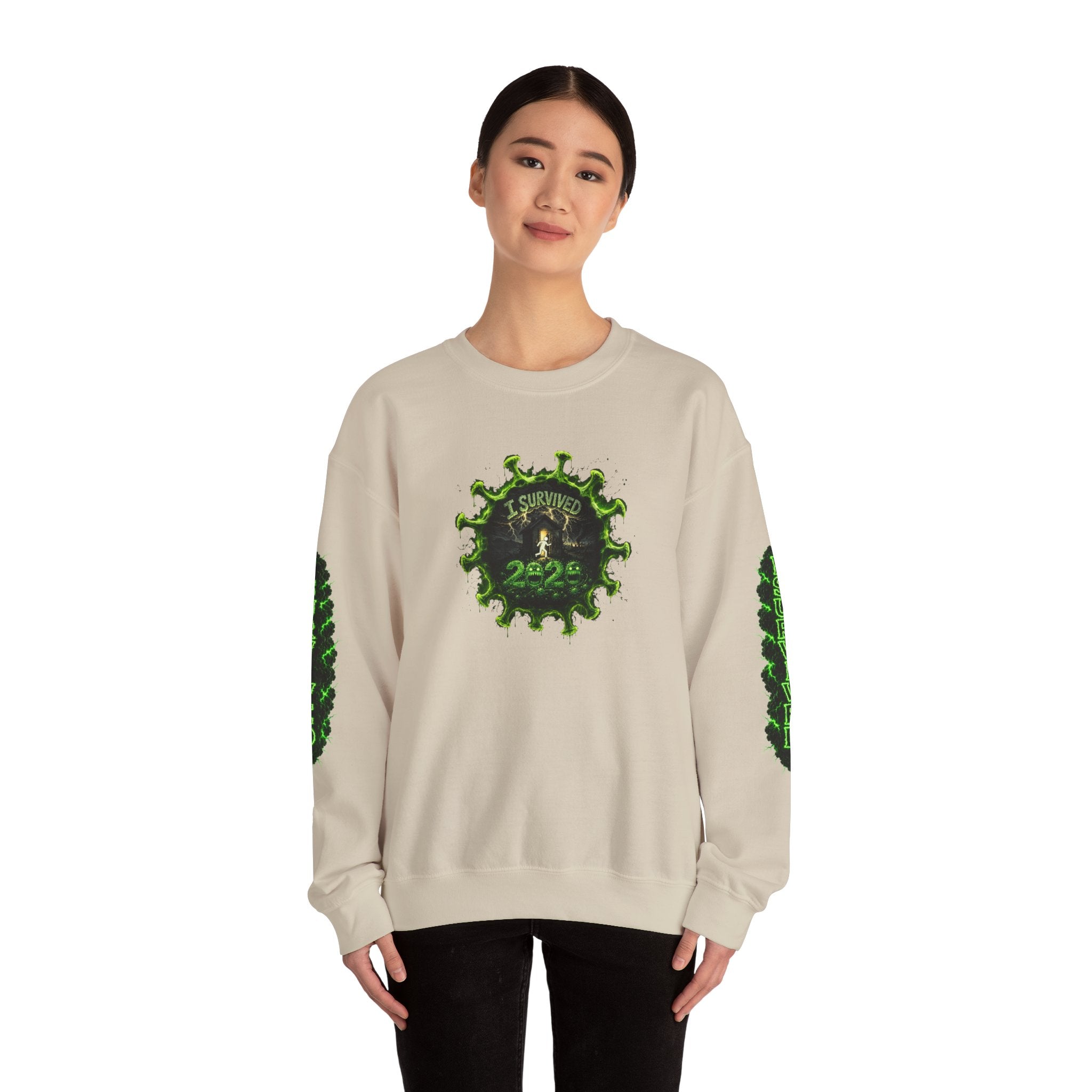 I Survived 2020 — PANDEMIC S1:E5: Director's Cut "Delivery Doomsday" Unisex Heavy Blend™ Crewneck Sweatshirt