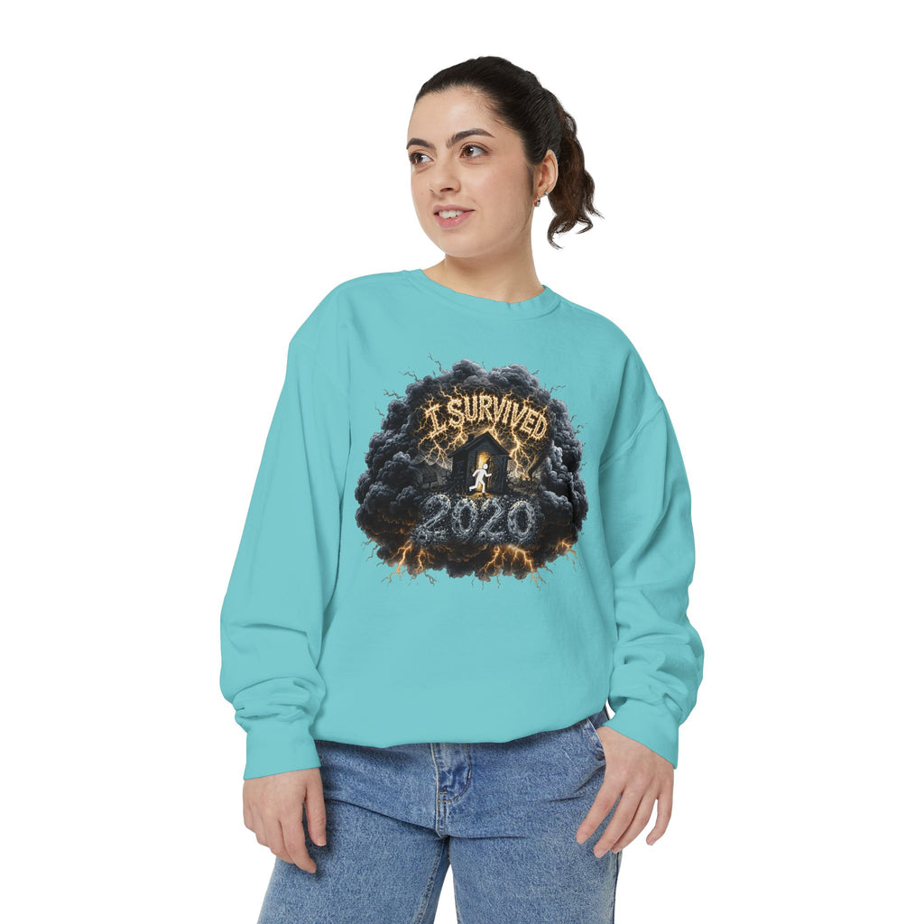 I Survived 2020 — Director's Cut Original Design Teaser Sweatshirt | Season 1 Premiere Drop Unisex Garment-Dyed Sweatshirt