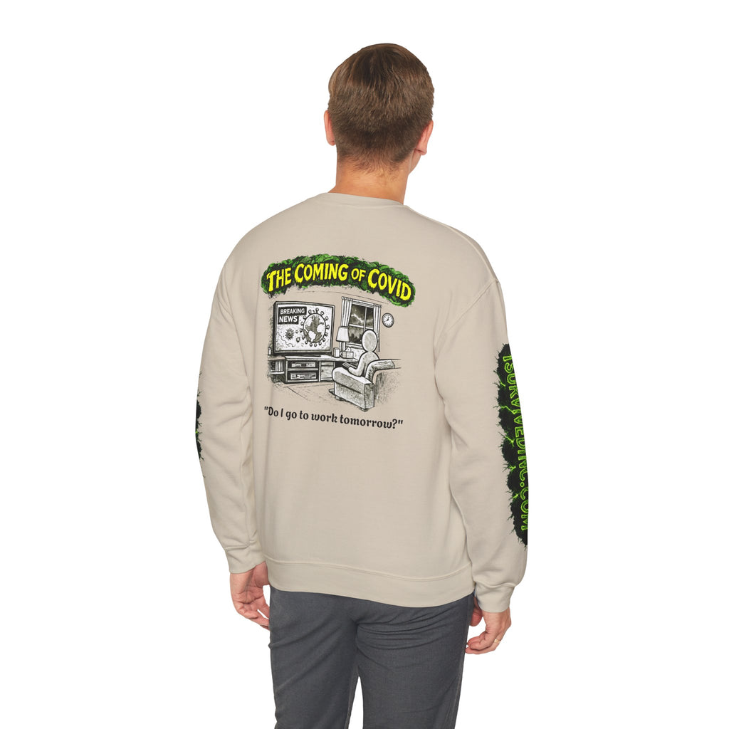 I Survived 2020 — PANDEMIC S1:E2: "The Coming of COVID" Unisex Heavy Blend™ Crewneck Sweatshirt