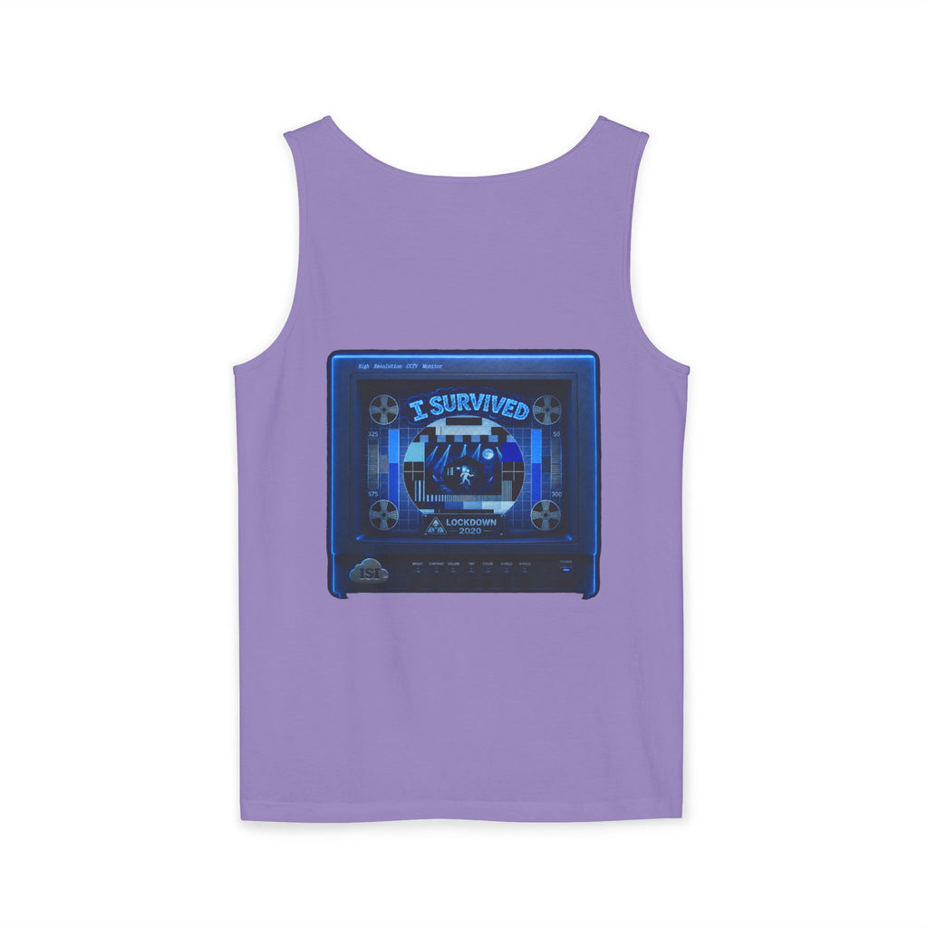 I Survived 2020 — "Please Stand By" Test Pattern Tee Lockdown Special Edition Summer Exclusive Unisex Garment-Dyed Tank Top