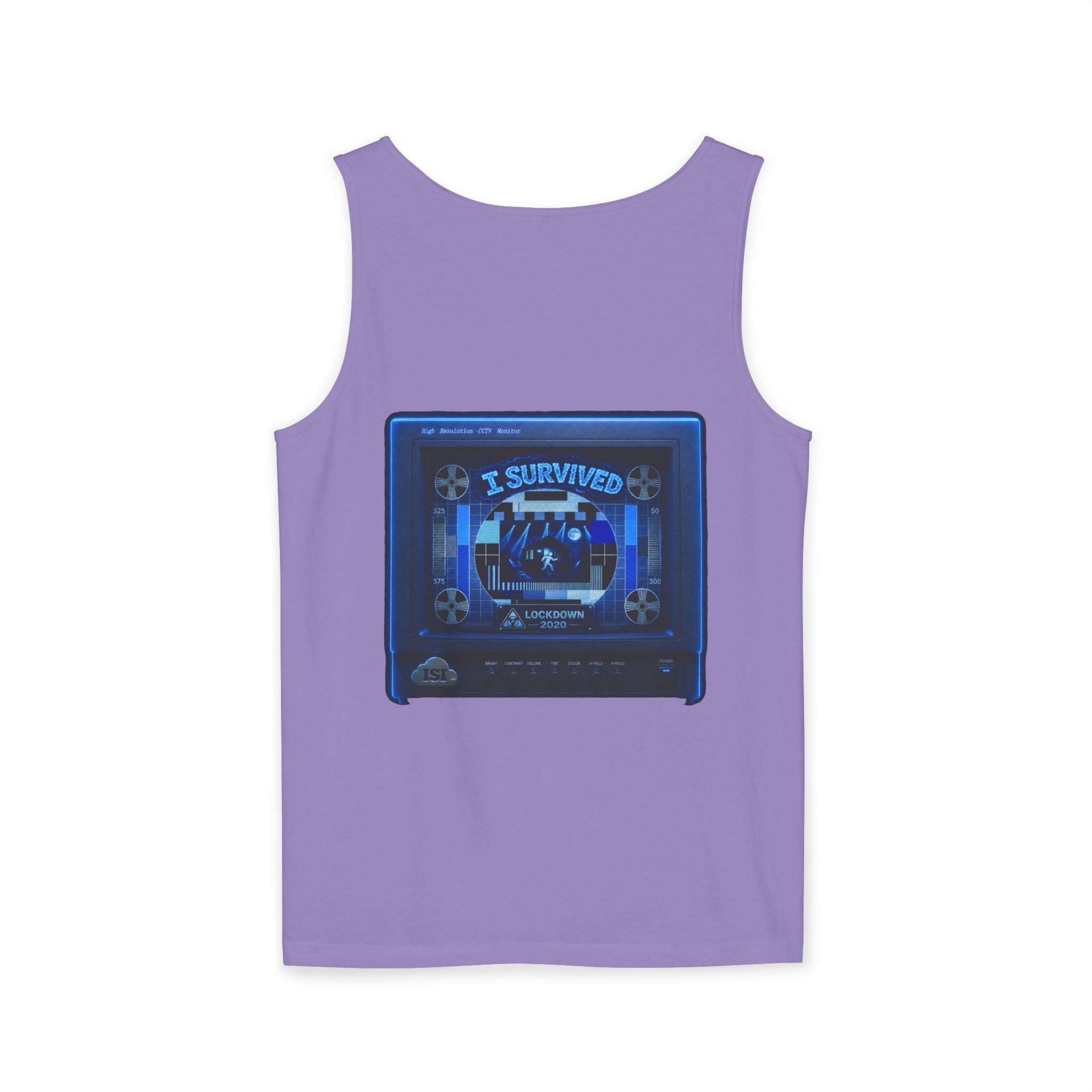 I Survived 2020 — "Please Stand By" Test Pattern Tee Lockdown Special Edition Summer Exclusive Unisex Garment-Dyed Tank Top
