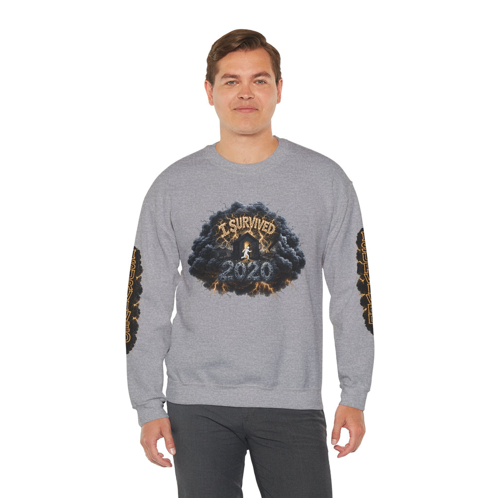 I Survived 2020 — Director's Cut Original Design Teaser Tee | Season 1 Premiere Drop Unisex Heavy Blend™ Crewneck Sweatshirt (SPECIAL EDITION)