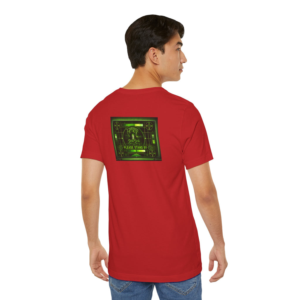 I Survived 2020 — "Please Stand By" Test Pattern Toxic Signal Tee Summer Premiere Unisex Jersey Short Sleeve Tee
