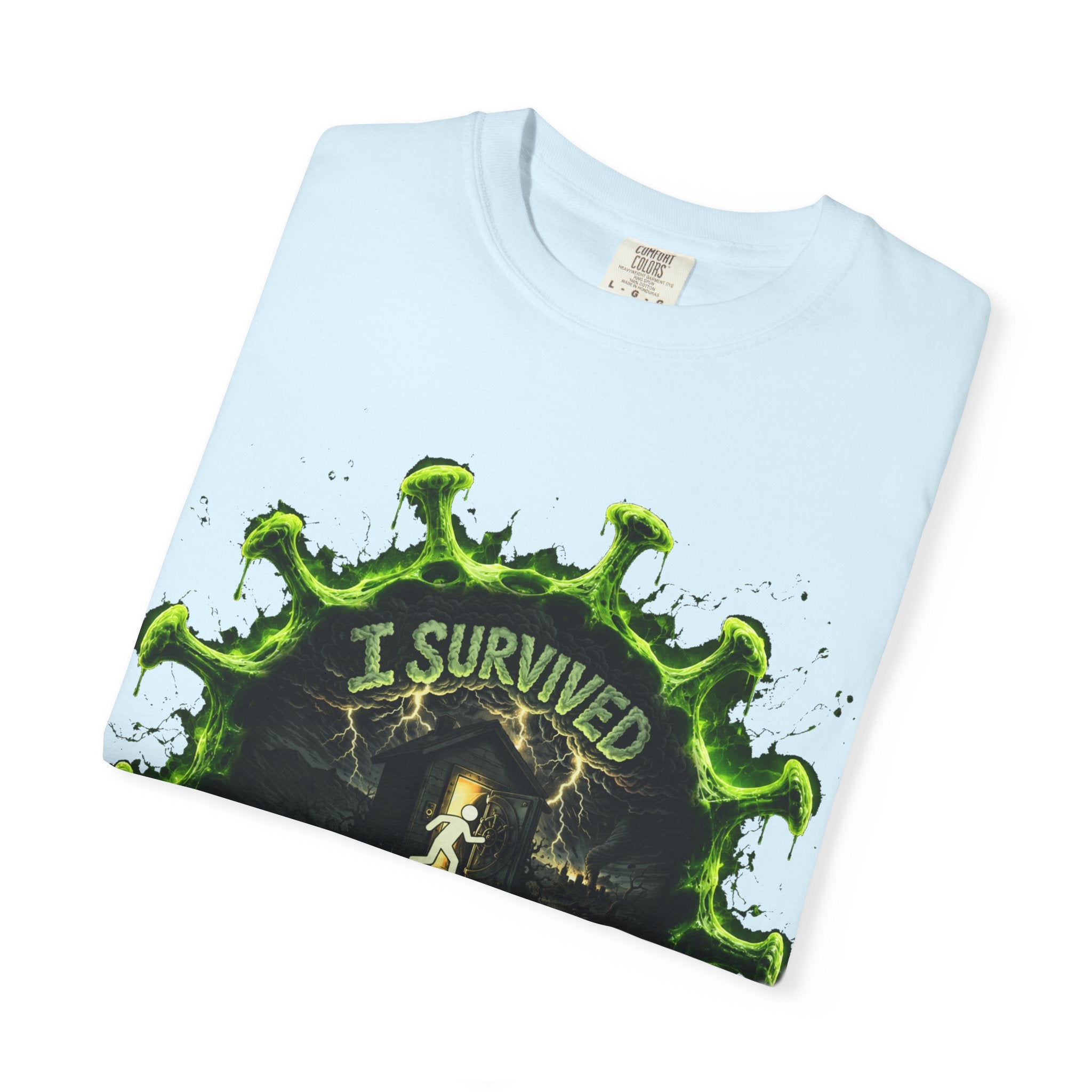 I Survived 2020 — Director's Cut S1:E4 "Mask Madness Mayhem Moment" | Pandemic Edition Unisex Garment-Dyed T-shirt