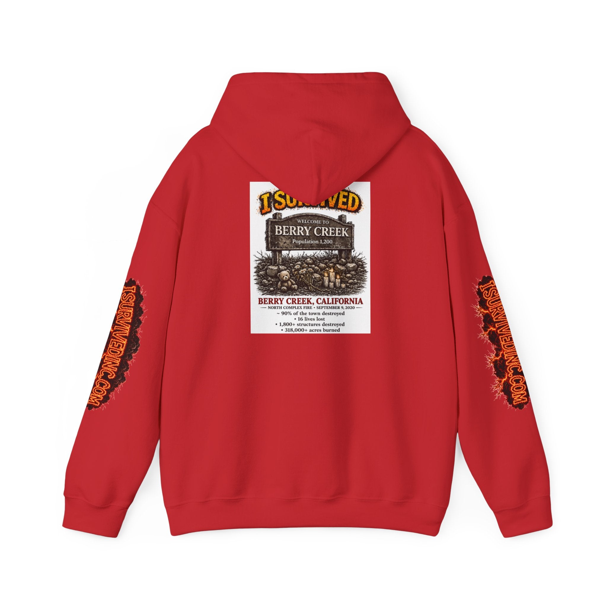 I Survived 2020 — S2:E1 "Berry Creek" | Wildfire Edition Memorial Hoodie Sweatshirt