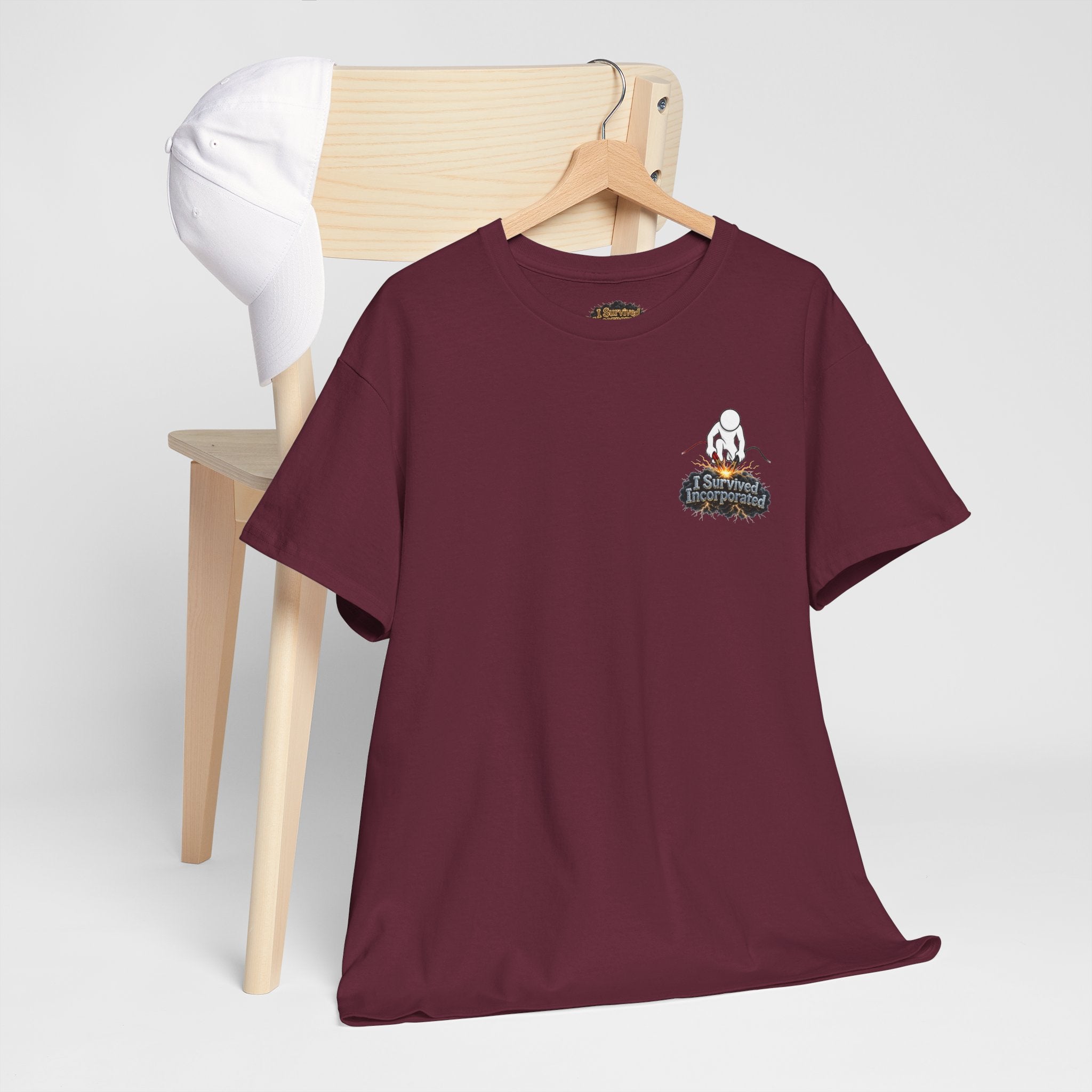 I Survived 2020 — "Please Stand By" Test Pattern Tee Summer Premier Unisex Heavy Cotton Tee